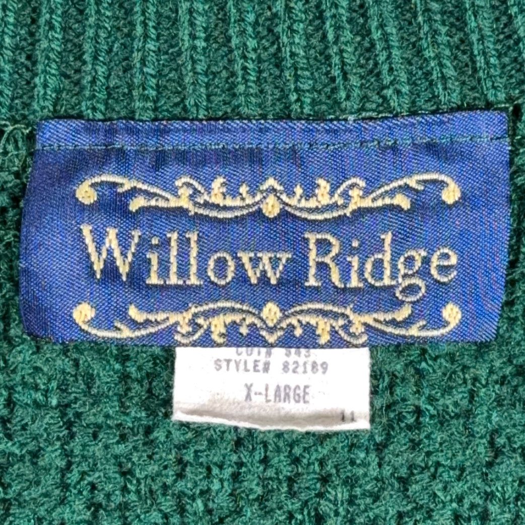 Vintage VINTAGE Willow Ridge Sweater Vest Shirt Adult LARGE Green Acrylic Wool-free Knit 80s USA Size US L / EU 52-54 / 3 - 4 Thumbnail