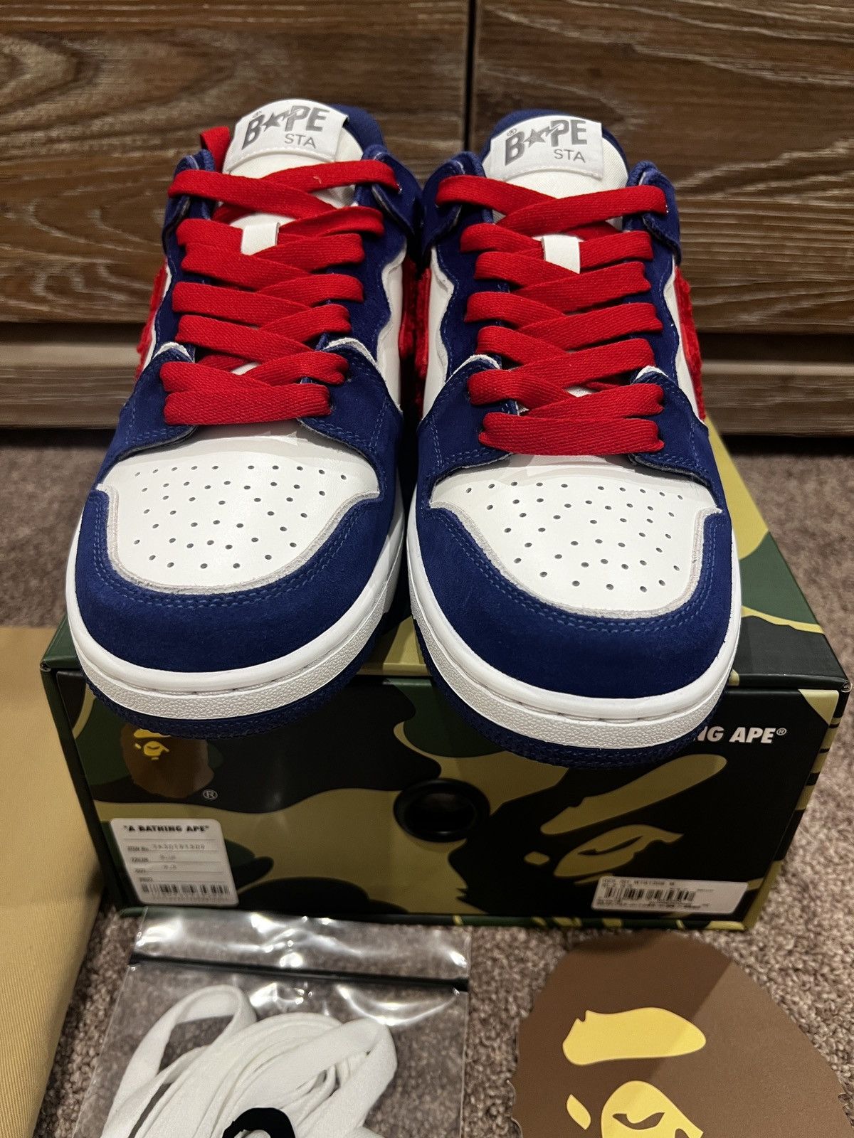 Bape Brand new A Bathing Ape Bape SK8 Sta M2 blue Size US 9.5 / EU 42-43 - 3 Thumbnail