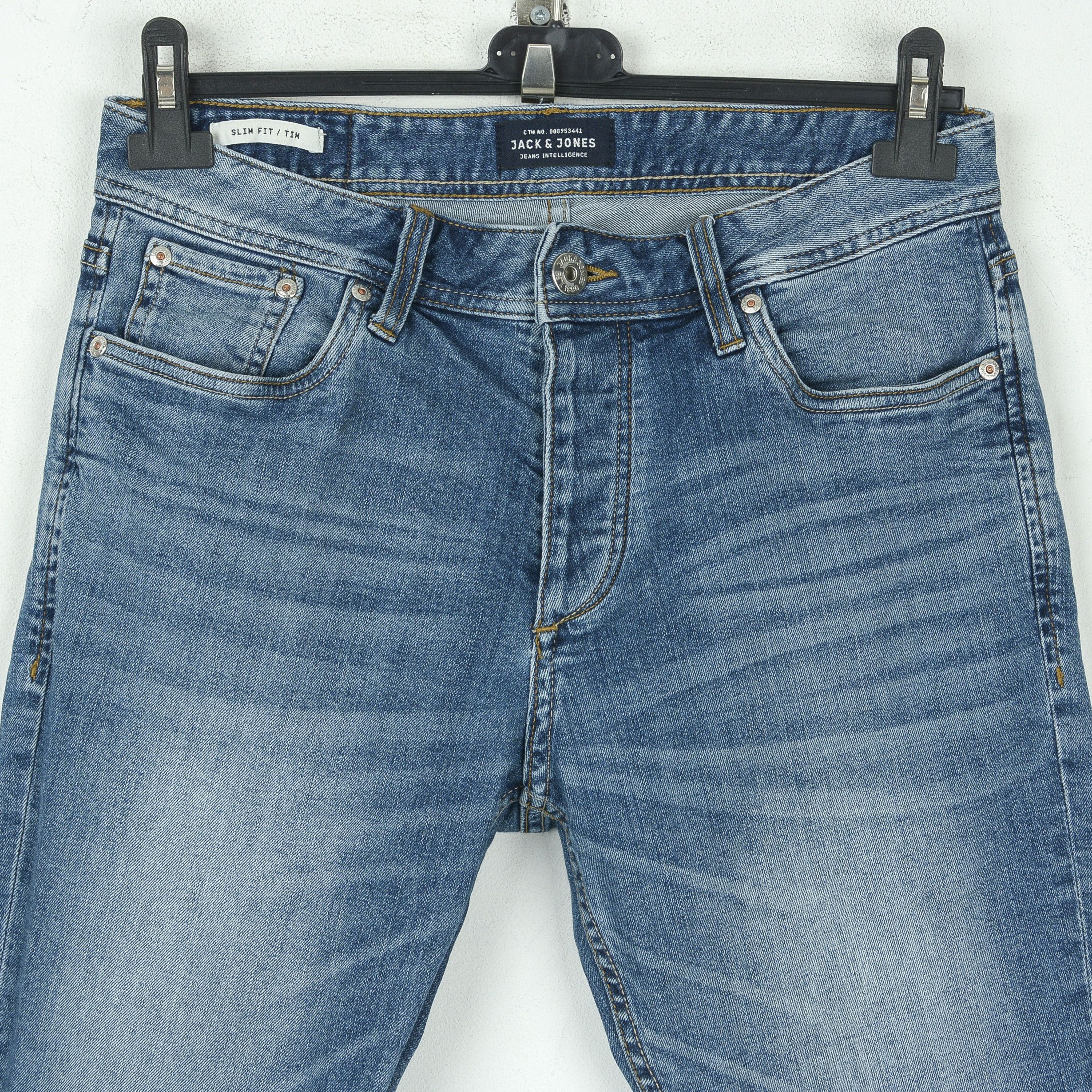 Jack & Jones Tim W29 L30 Slim Fit Straight Leg Jeans Denim Pants Trousers Size US 29 - 2 Thumbnail