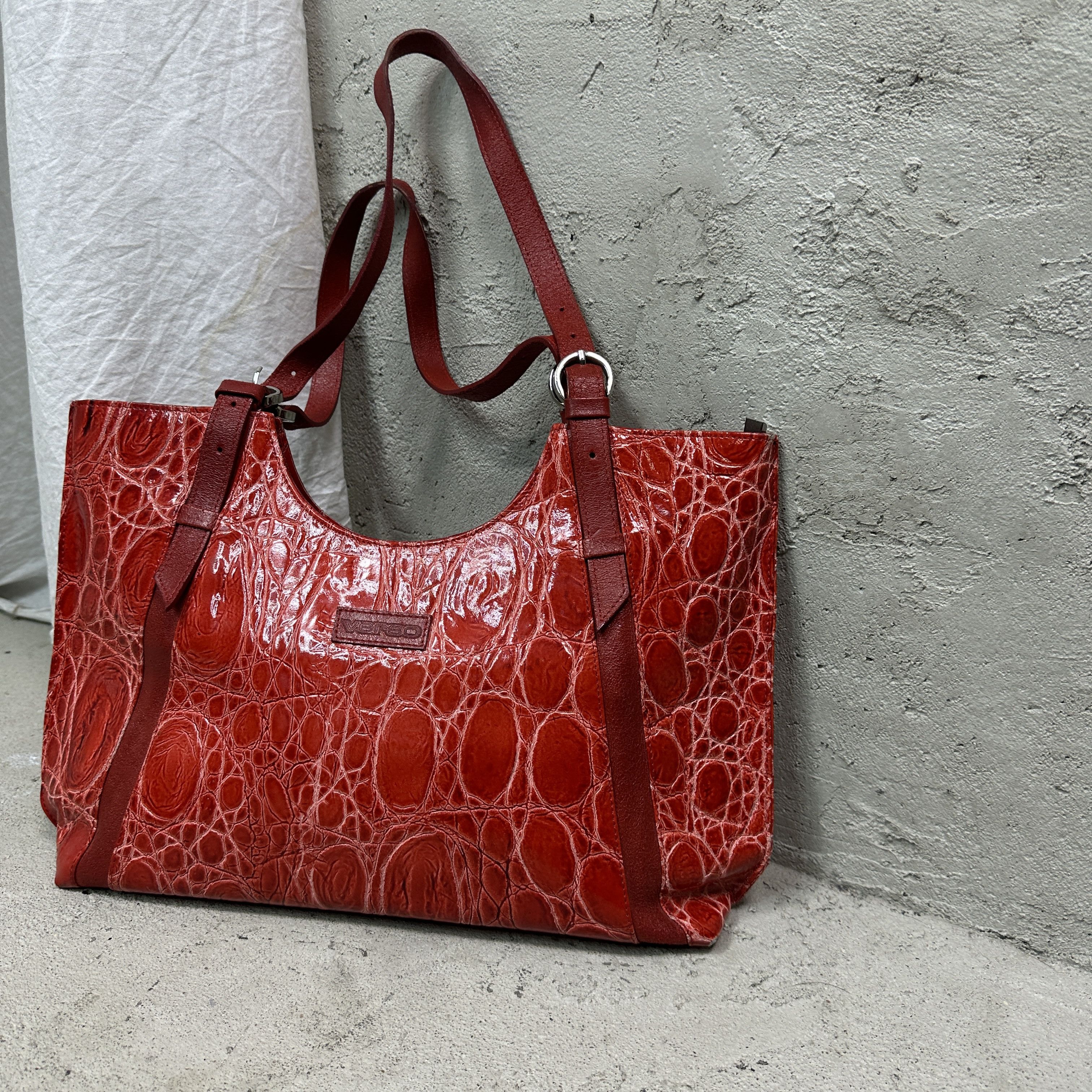 Vintage Vintage Avant Garde Leather Snake Skin Shoulder Bag Y2K Size ONE SIZE - 3 Thumbnail