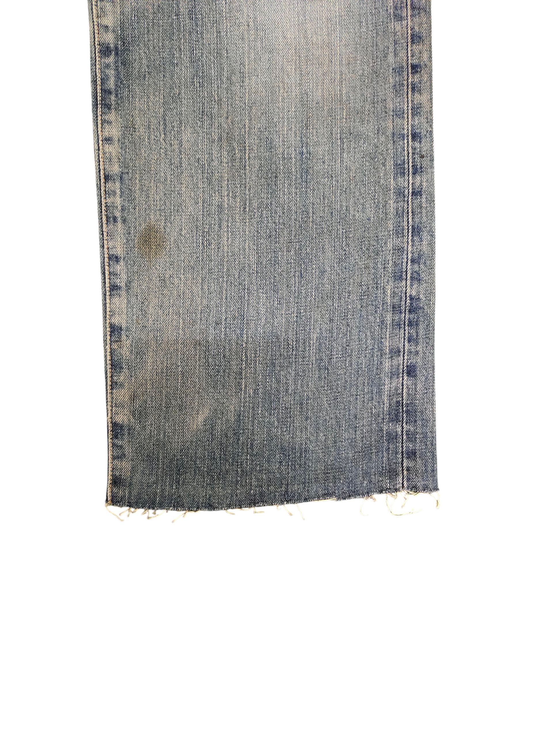 Comme des Garcons × Undercover Vintage 90s Edwin 505 Selvedge Distress Faded Denim Jeans Size US 32 / EU 48 - 5 Thumbnail