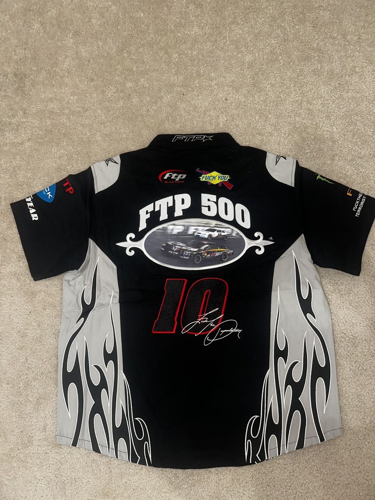 Fuck The Population Fuck The Population FTP Raceway Button Up Shirt Size US XL / EU 56 / 4 - 2 Thumbnail