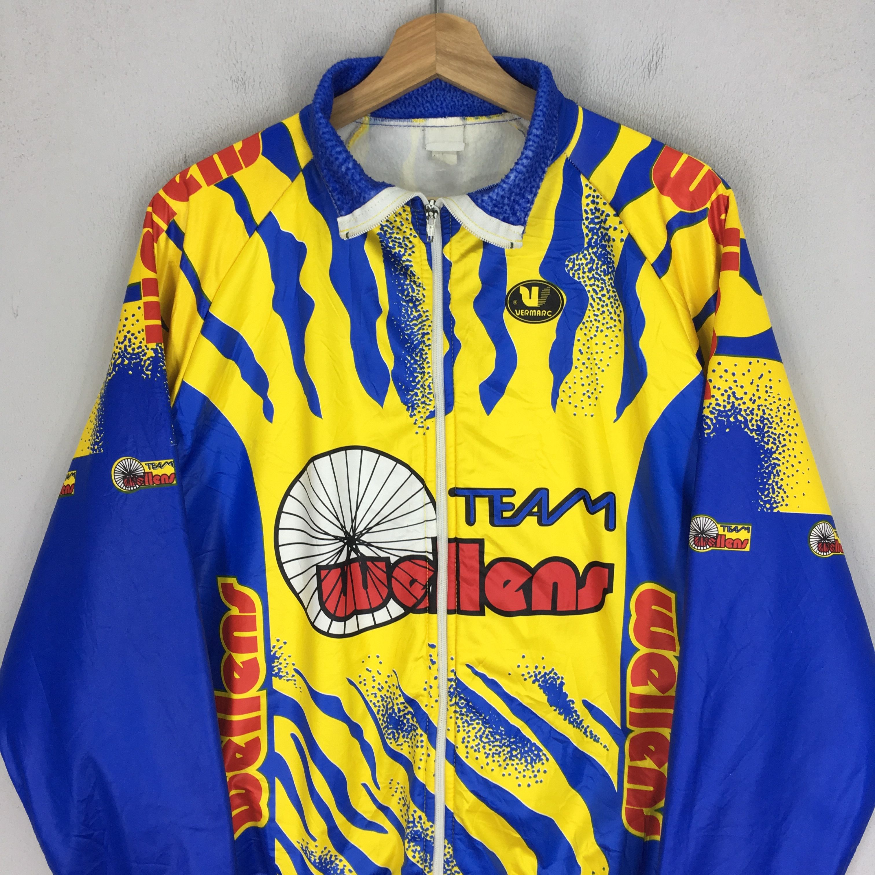 Sports Specialties Vintage 90's Team Wellens Cycling Sport Bomber Jacket Size US M / EU 48-50 / 2 - 4 Thumbnail