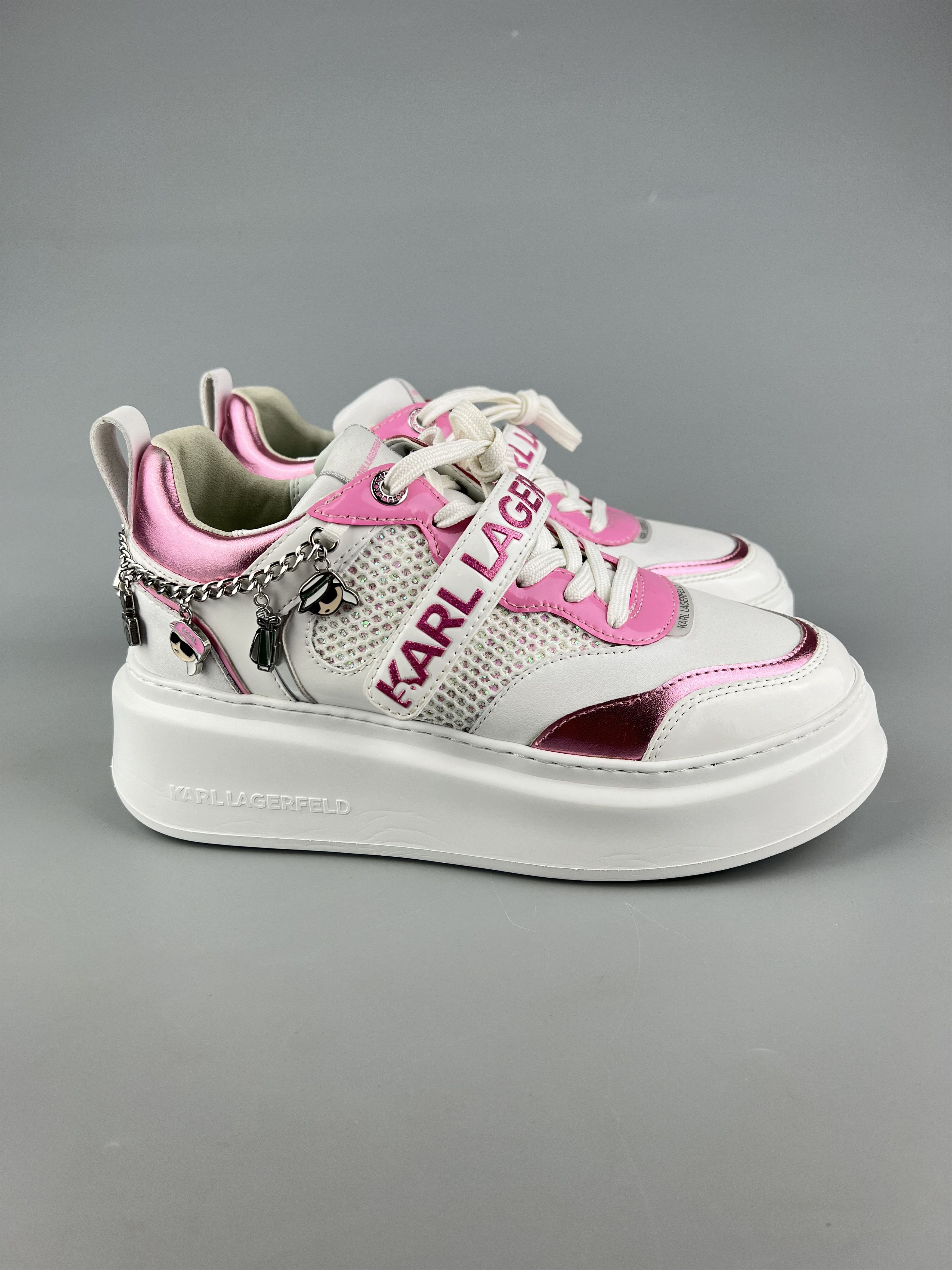 Karl Lagerfeld Karl Lagerfeld Leather Sneakers Size US 8 Size US 8 / IT 38 - 1 Thumbnail