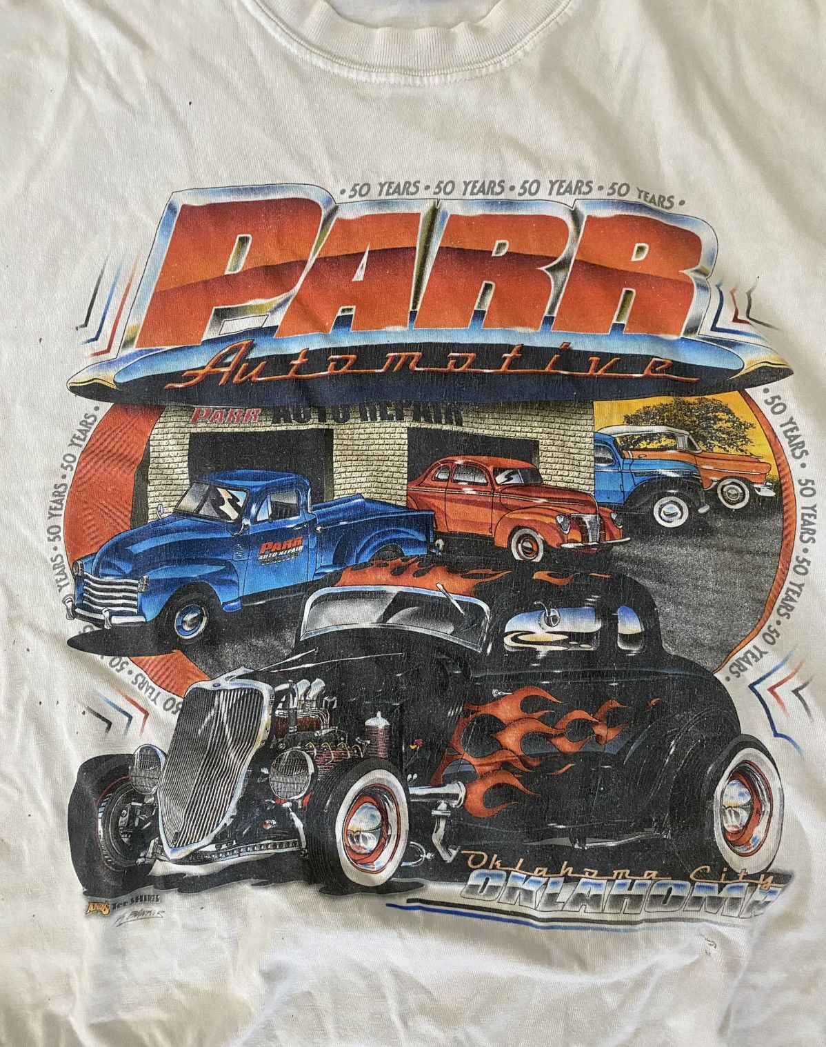 Vintage Vintage Hot Rod Tee Size US XL / EU 56 / 4 - 2 Thumbnail