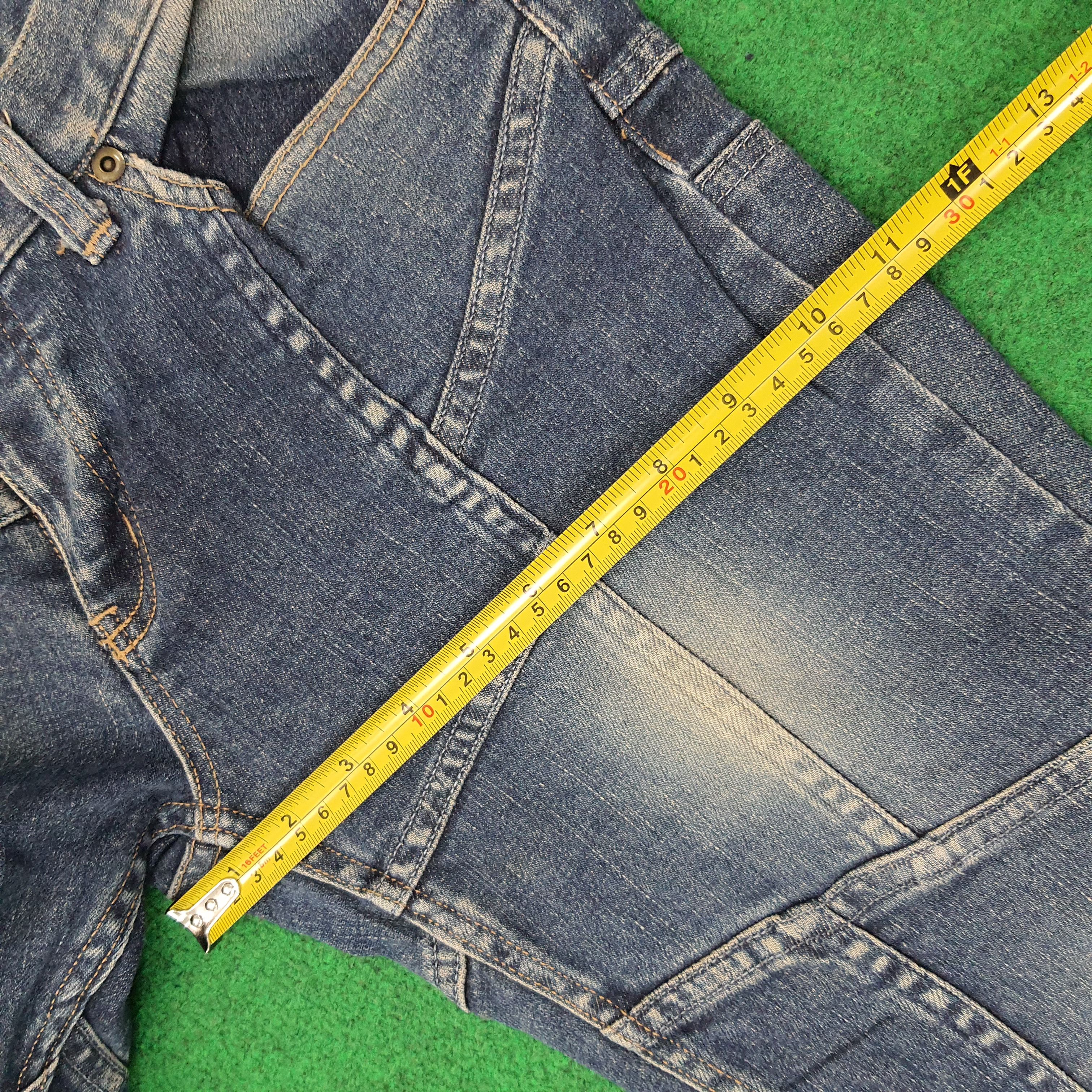 Hysteric Glamour Vintage Hysterics Patchwork Flare Custom Logo Jeans C265N4 Size 31" - 13 Thumbnail