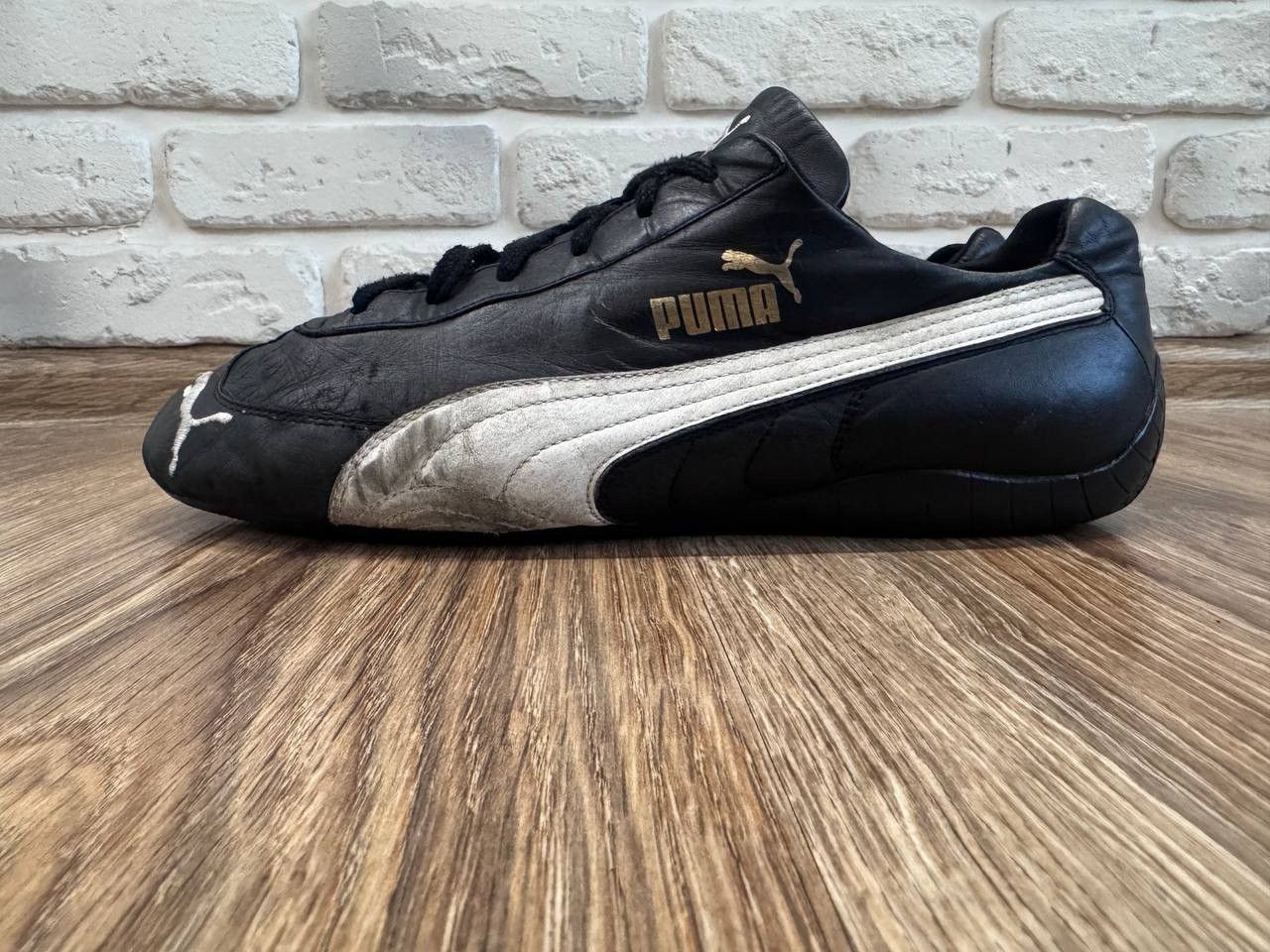 Puma Vintage Puma Speedcat Black Leather Sneakers Size US 11.5 / EU 44-45 - 1 Thumbnail