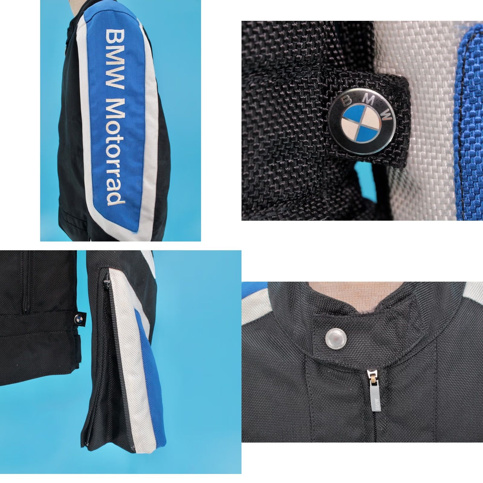 BMW BMW Motorrad Motorcycle Jacket Black Blue Riding Jacket Sz M Motorrad Racing Mens Size US M / EU 48-50 / 2 - 9 Thumbnail
