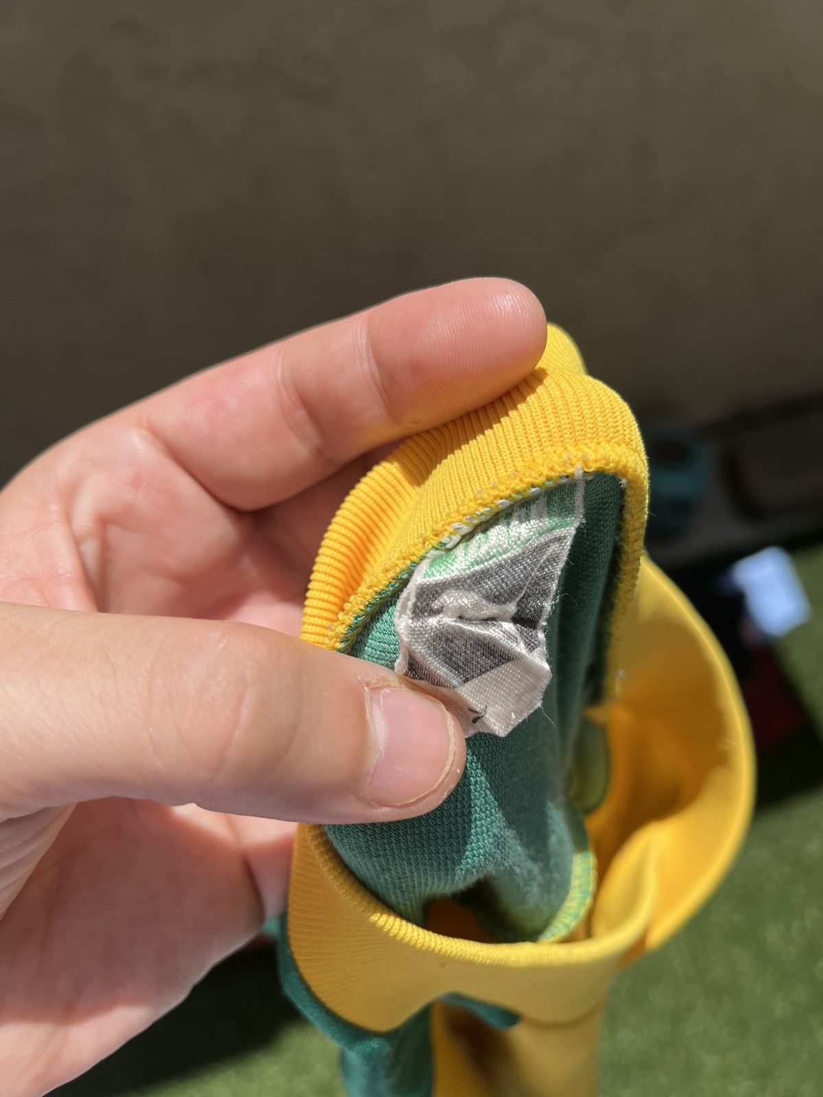 Puma × Vintage VTG 70’s PUMA Yellow & Green Soccer Jersey Size US L / EU 52-54 / 3 - 7 Thumbnail