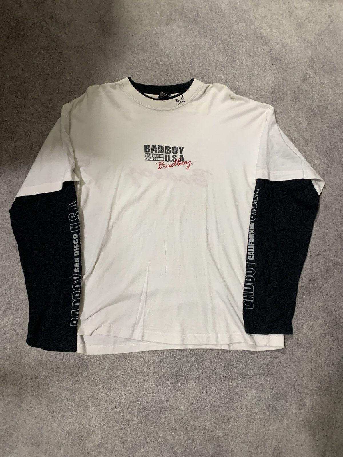 Other Bad boy dauble layer white and black x y2k x vintage Size US XL / EU 56 / 4 - 1 Thumbnail