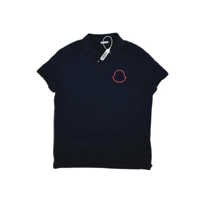 Moncler Moncler Solid Short-Sleeve Polo Shirt Size US XL / EU 56 / 4 - 1 Thumbnail