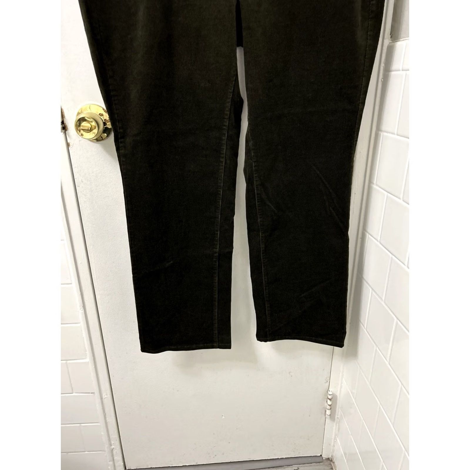Talbots VINTAGE TALBOTS Heritage Corduroy Pants Womens 18 Olive Green Straight Leg NWT 9 MSRP Size 40" / US 18 - 3 Thumbnail