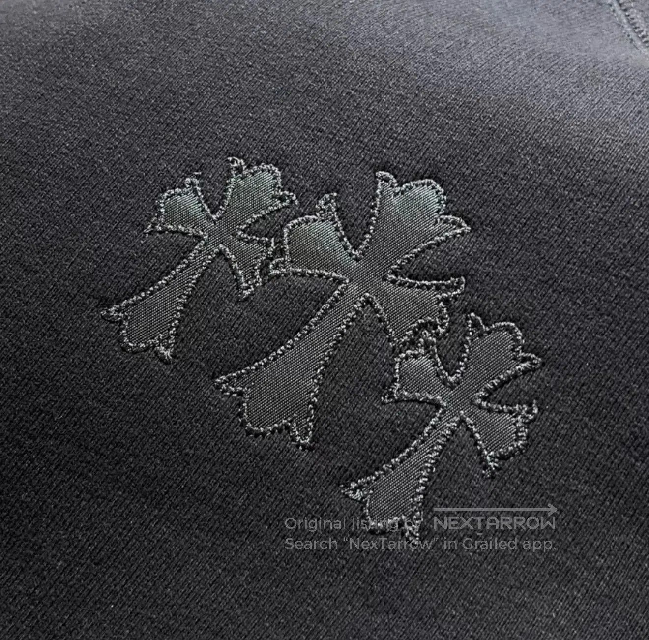 Chrome Hearts Chrome Hearts Black Cross Embroidered Sweatshirt. Size US L / EU 52-54 / 3 - 5 Thumbnail