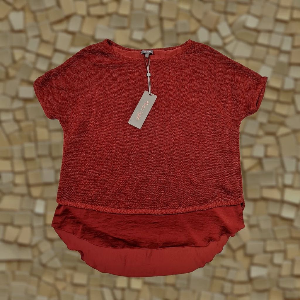 Vintage Phase Eight Womens Jumper Red Small Short Sleeve Pullover Top Knit Logo Round Neck Casual Party/Cocktail Vintage No (max 200 chars) Size S / US 4 / IT 40 - 1 Thumbnail