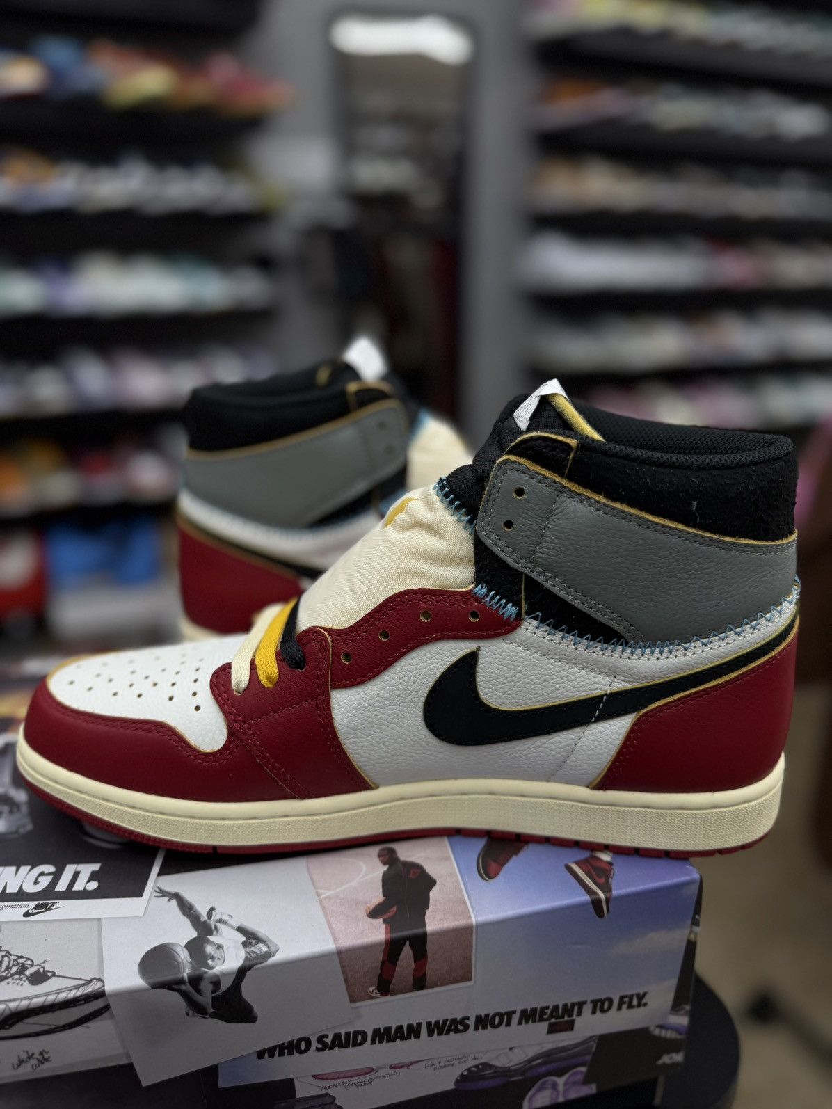 Jordan Brand × Nike Nike Jordan 1 Union (HV8563-600) Size 11.5 (NEW) Size US 11.5 / EU 44-45 - 5 Thumbnail