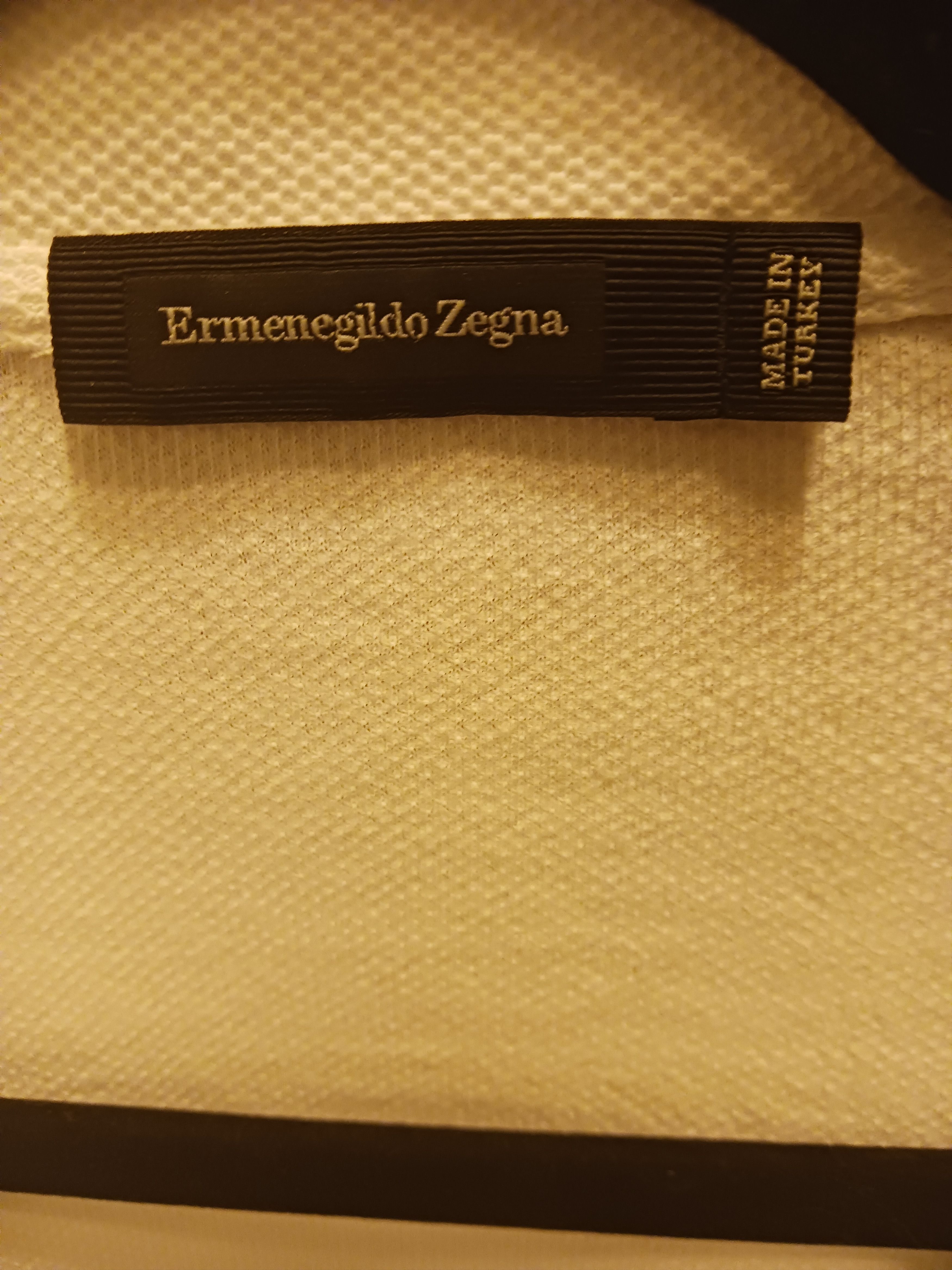Ermenegildo Zegna Textured 100% Cotton Short Sleeve Polo Shirt Size US XL / EU 56 / 4 - 3 Thumbnail