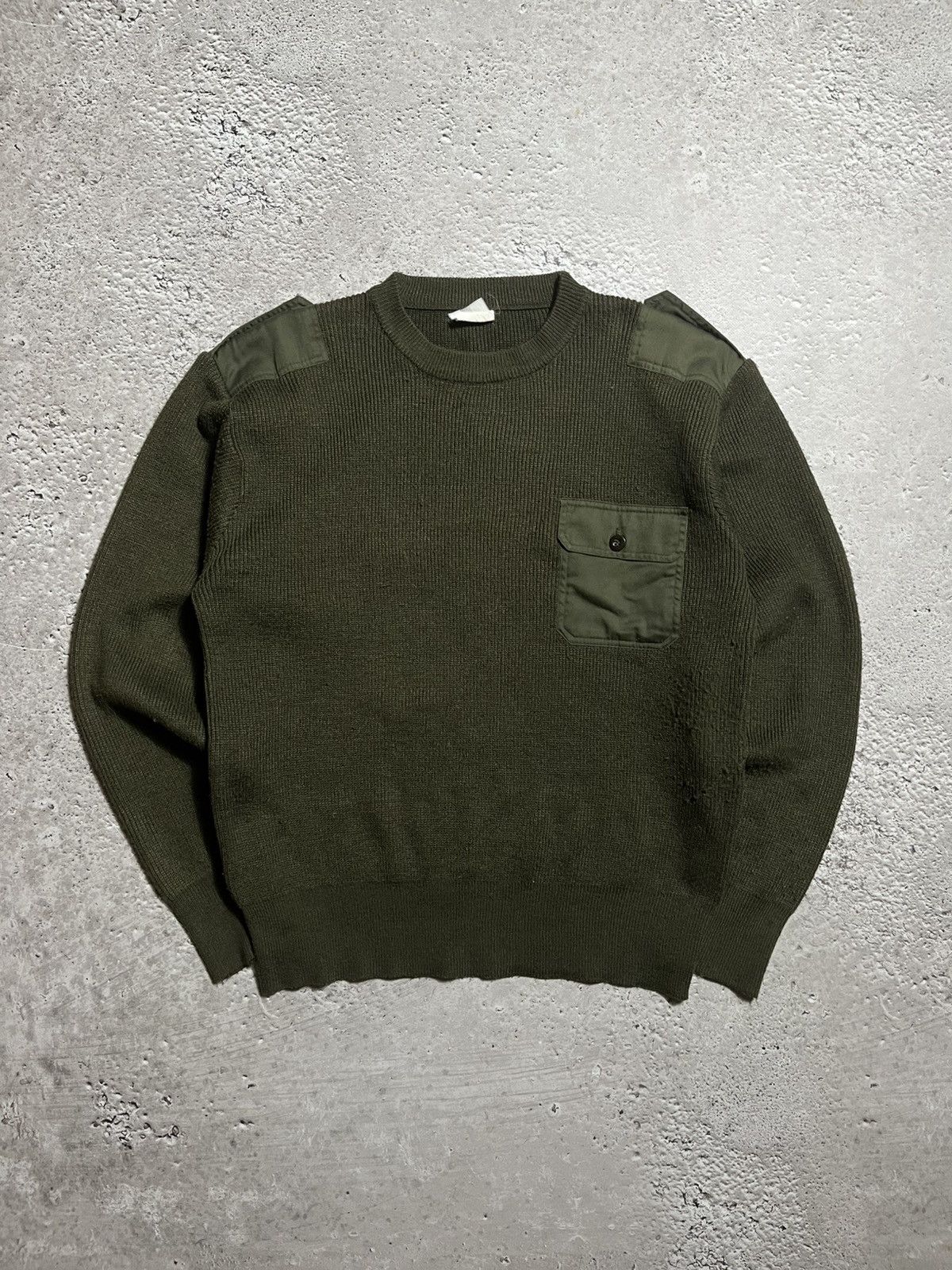 Other US Army Olive Green Wool Military Sweater Shoulder Patches Size US XXL / EU 58 / 5 - 1 Thumbnail
