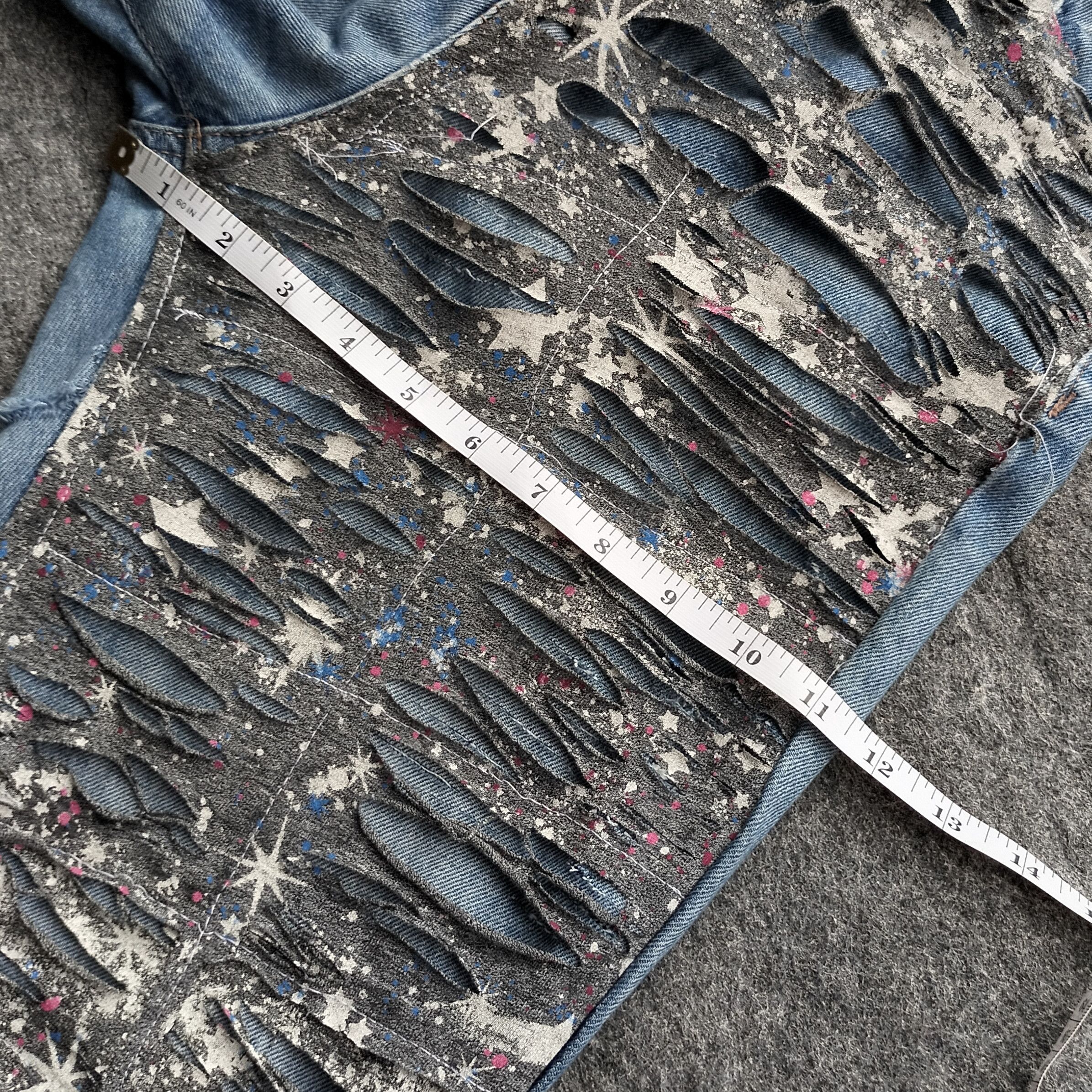 Kapital GRL skil patch destroyed double layered flare jeans Size US 30 / EU 46 - 10 Thumbnail