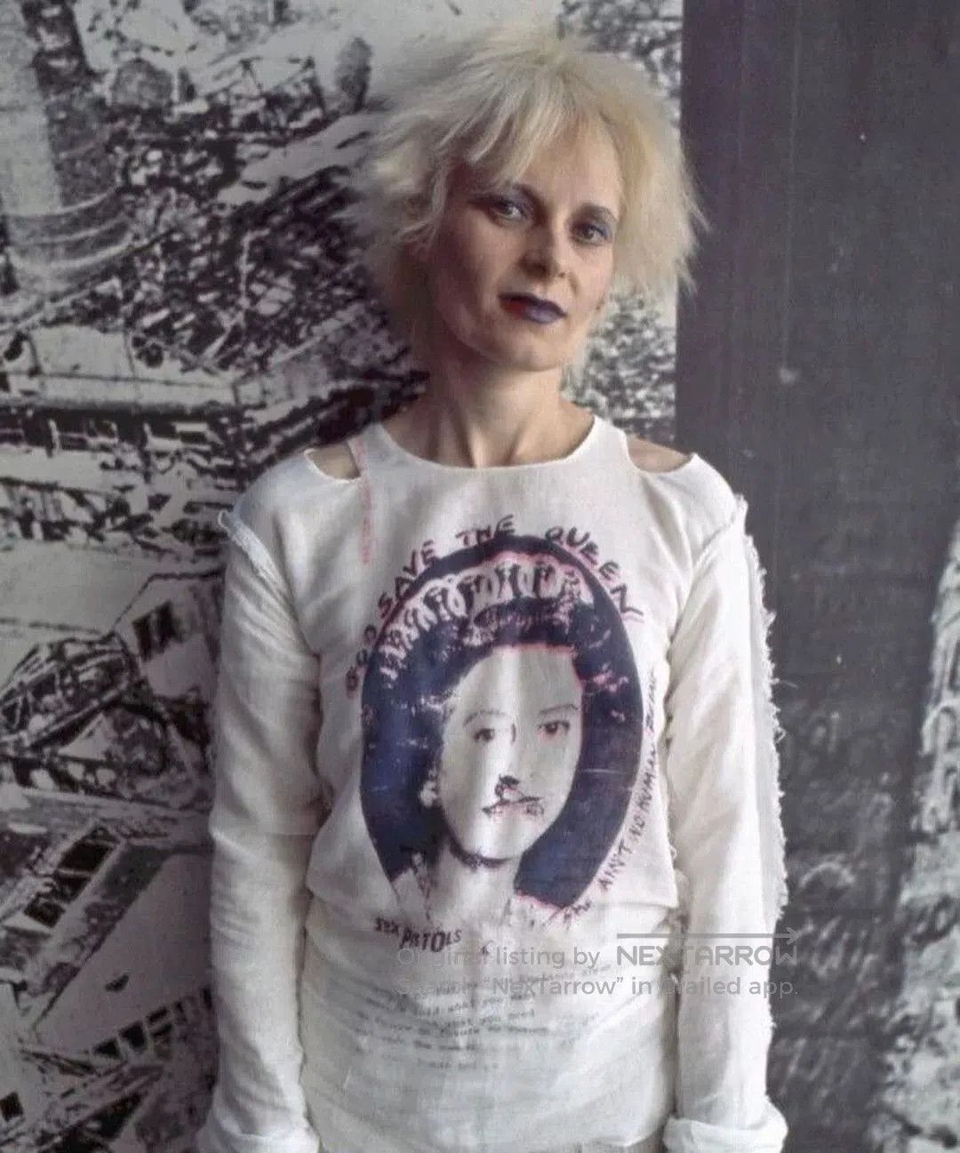 Seditionaries Punk-Inspired Sheer Top with Graphic Print. Size M / US 6-8 / IT 42-44 - 8 Thumbnail