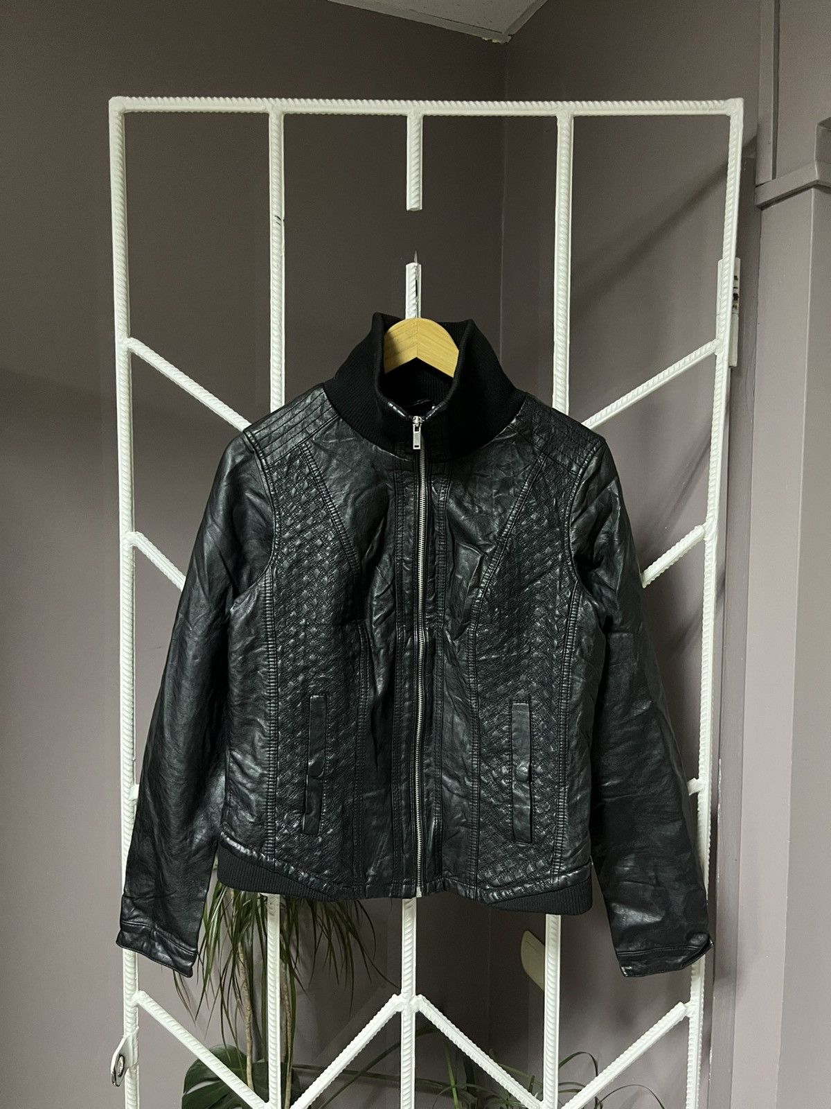 Vintage Y2K Leather Jacket Hysteric Glamour Rick Owens Style