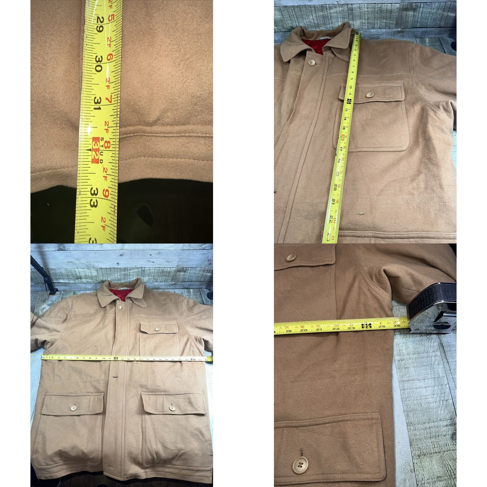 Vintage VINTAGE Men’s Harbor Club Beige Medium Jacket Cashmere Wool Blend Size Medium Size US M / EU 48-50 / 2 - 8 Thumbnail
