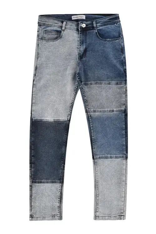 Vintage Patchwork Denim Dark Wash Size US 32 / EU 48 - 3 Thumbnail