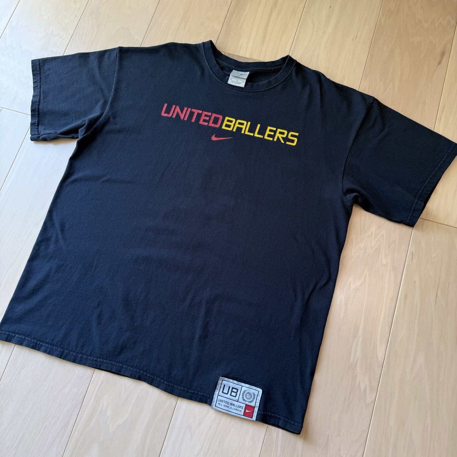 Nike × Vintage Vintage Nike United Ballers Shirt XL Black Y2K Basketball Size US XL / EU 56 / 4 - 7 Thumbnail