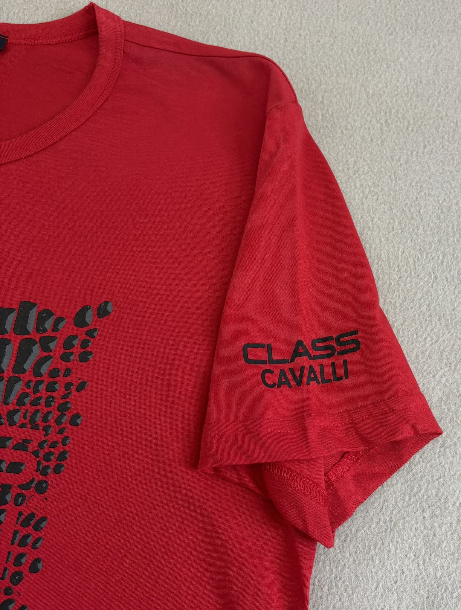 Just Cavalli Class Cavalli Red T-Shirt Large Size US L / EU 52-54 / 3 - 12 Thumbnail