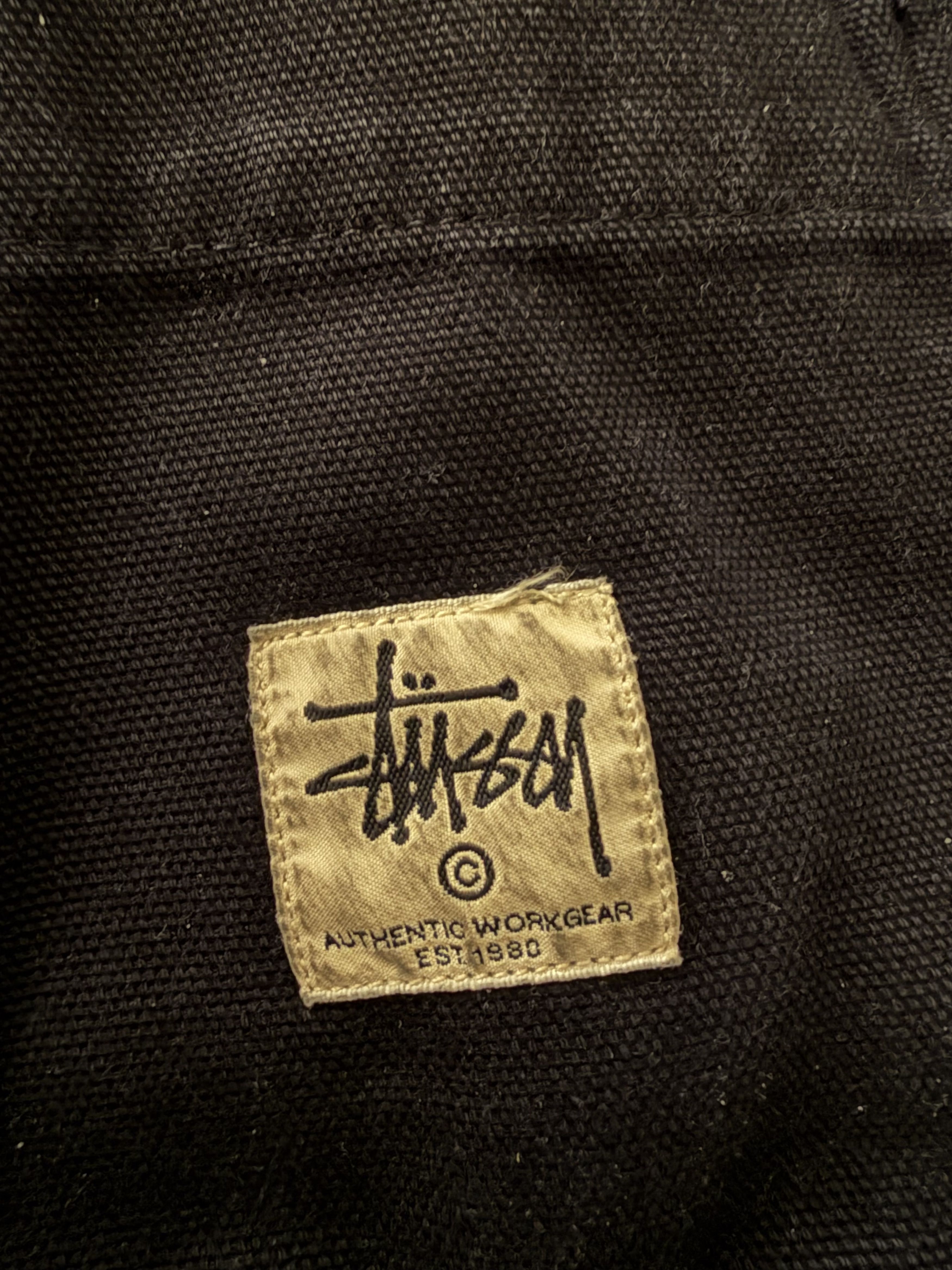 Stussy Black denim double knee carpenter pants Size US 28 / EU 44 - 3 Thumbnail