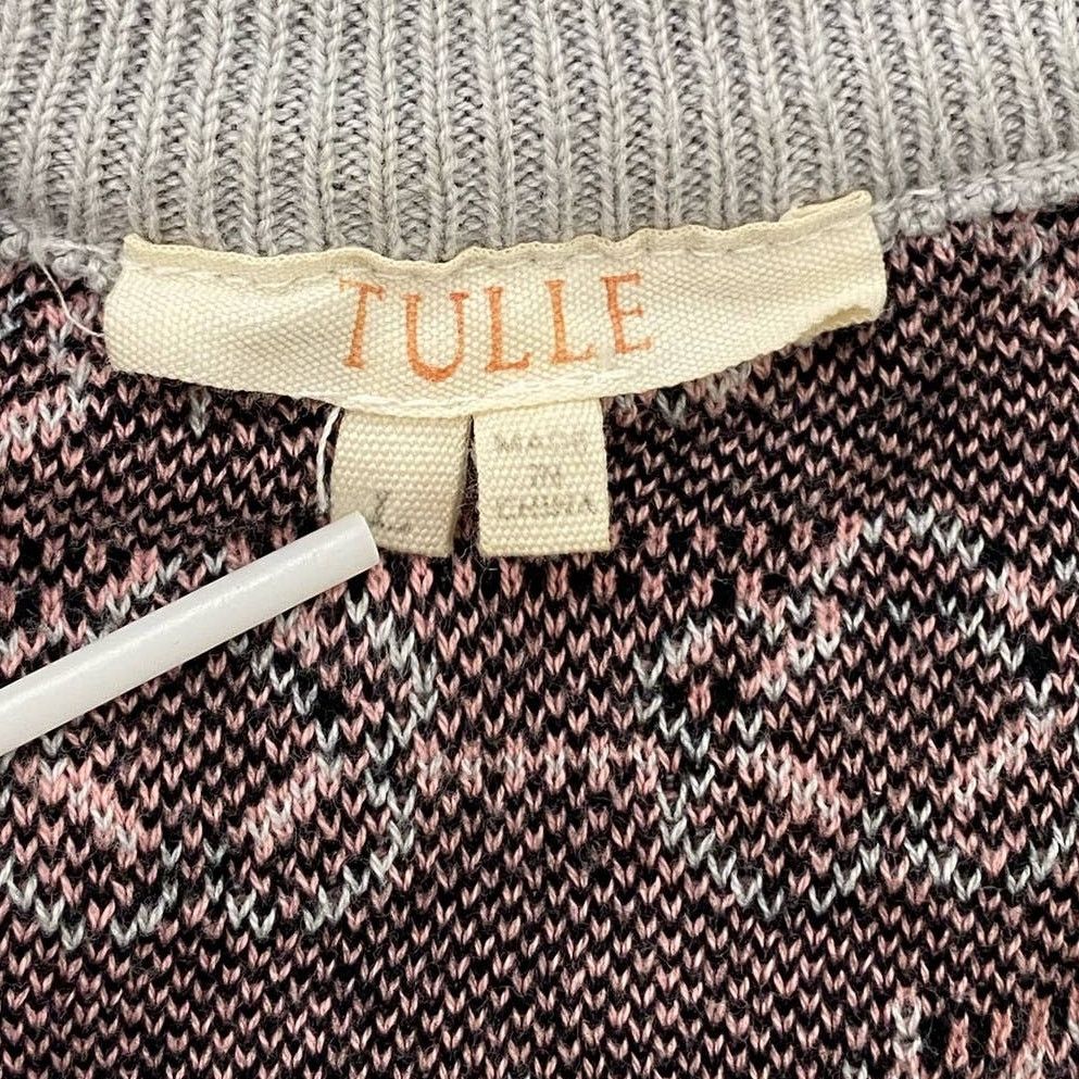 Other Tulle Sweater Gray with Floral Pattern Size Large Size L / US 10 / IT 46 - 5 Thumbnail