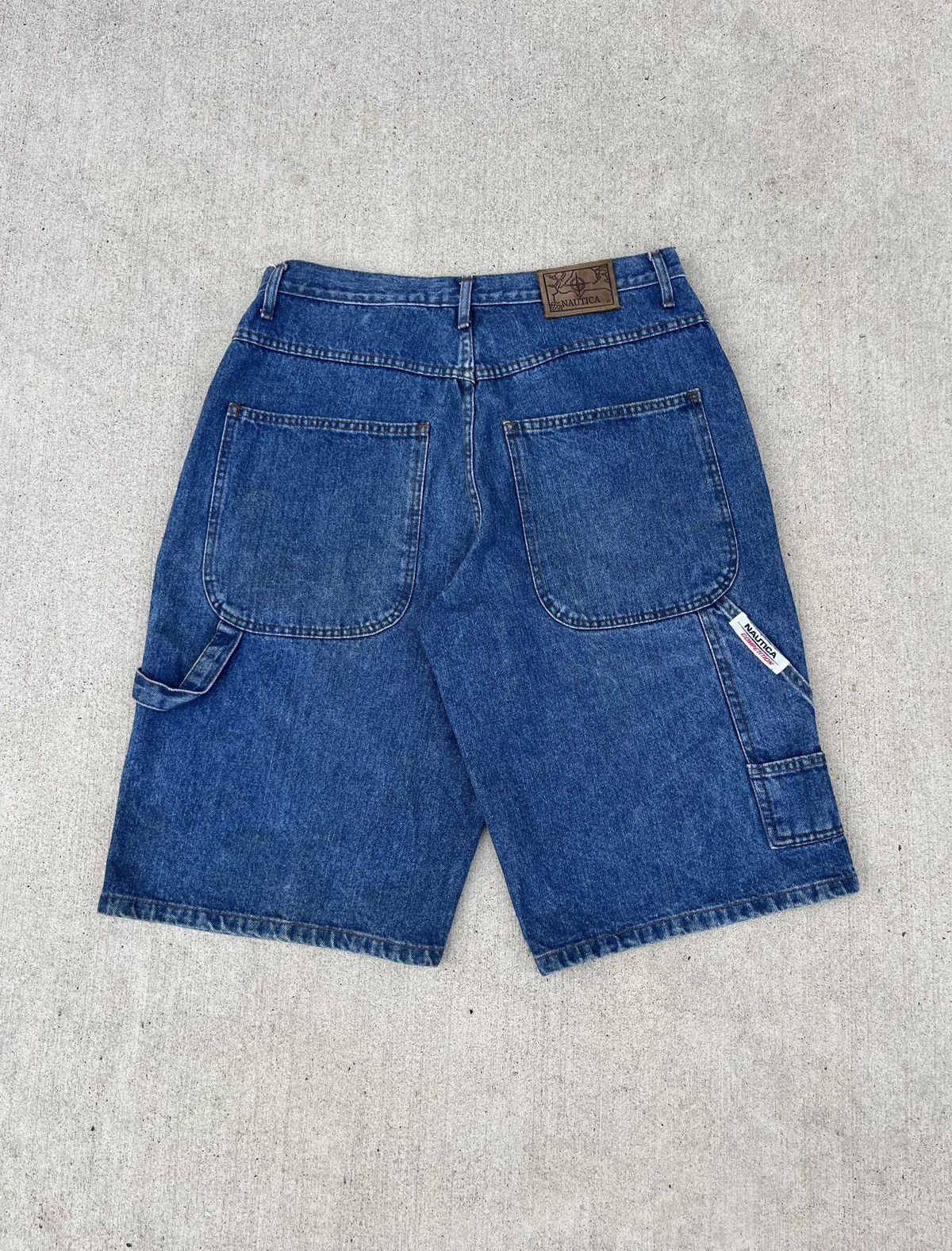 JNCO Vintage 90’s Nautica Competition Baggy Denim Shorts Size US 36 / EU 52 - 1 Thumbnail