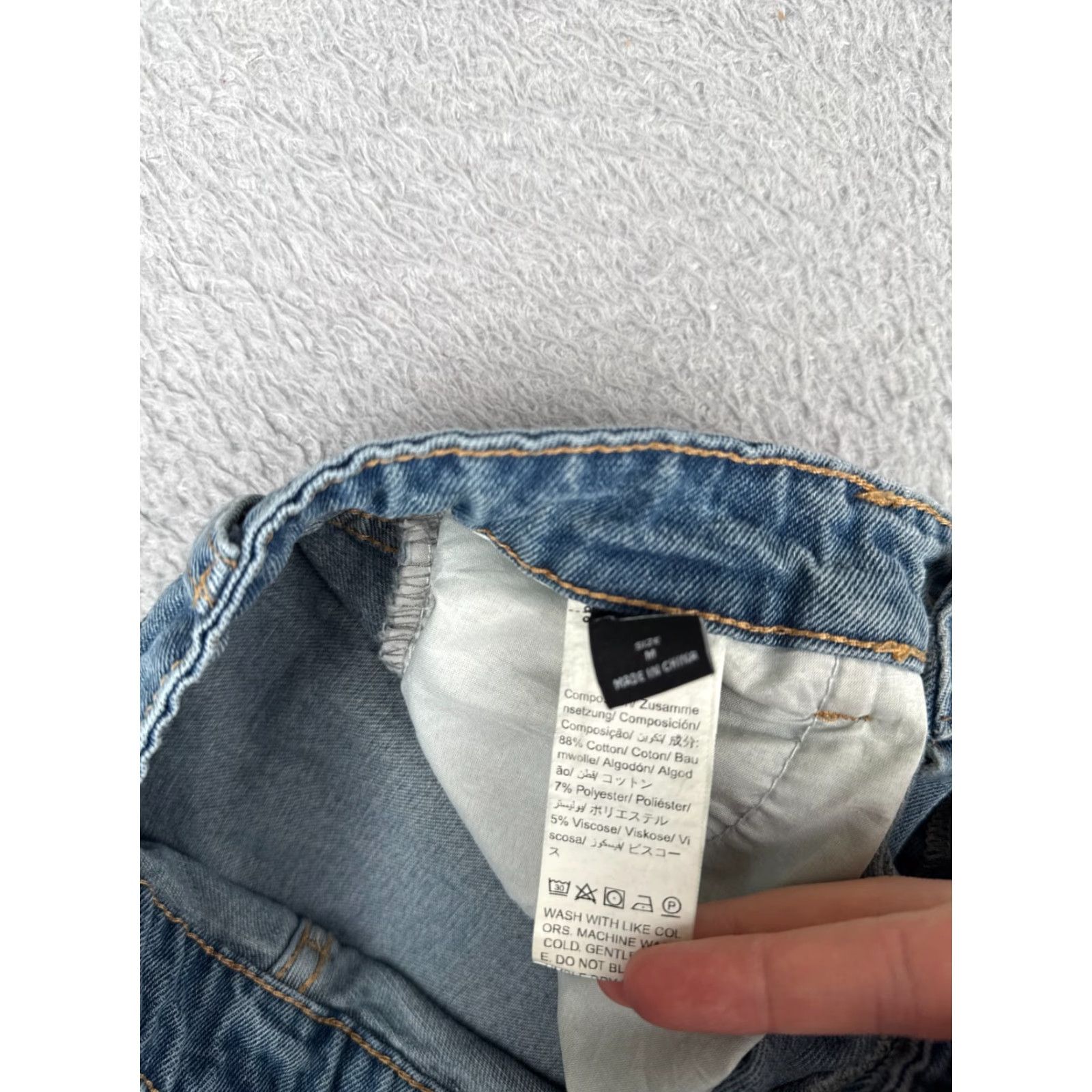 Madewell Madewell Jeans Women 26 Blue Denim Wide-Leg High Rise 26x28 Medium Wash Cotton Blend Womens Size 26" / US 2 / IT 38 - 7 Thumbnail