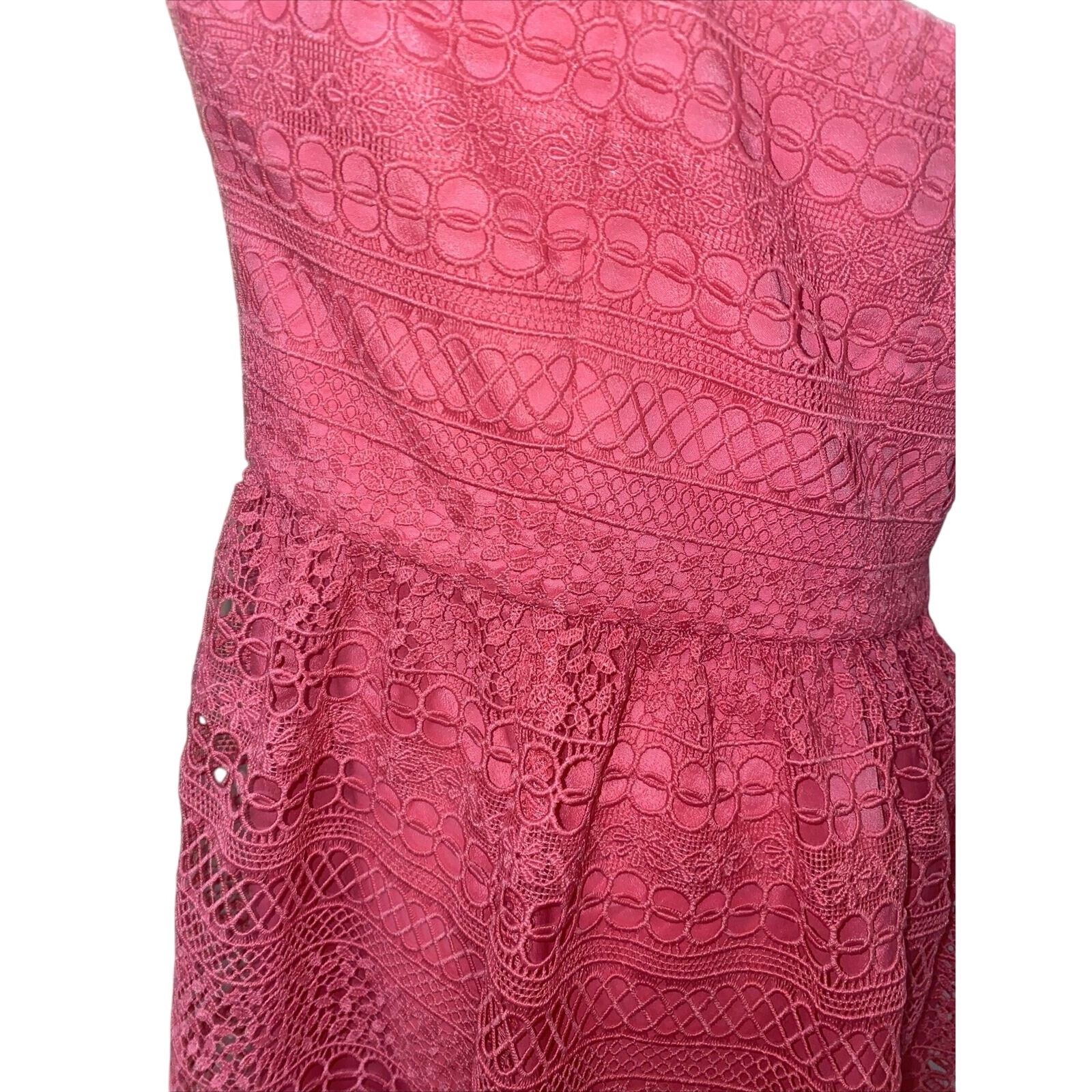 j crew pink strapless dress Purple/ White Dot Print 10  newdsalem Zip closure J Crew A Line Strapless