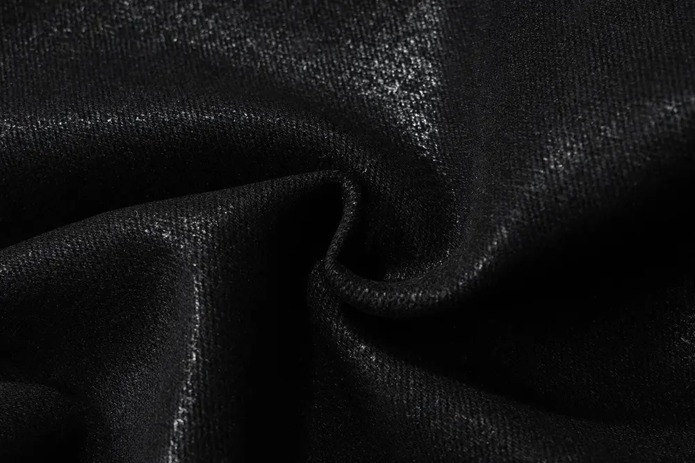 Japanese Brand Streetwear Wax Leather Stretch Hombre Baggy Flare Pants Size US 30 / EU 46 - 8 Thumbnail