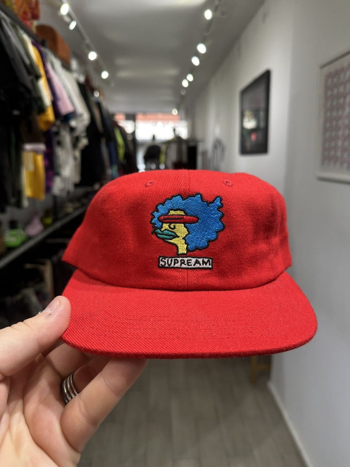 Supreme Supreme Gonz 6 Panel Hat FW2017 Red Snapback Size ONE SIZE - 1 Thumbnail
