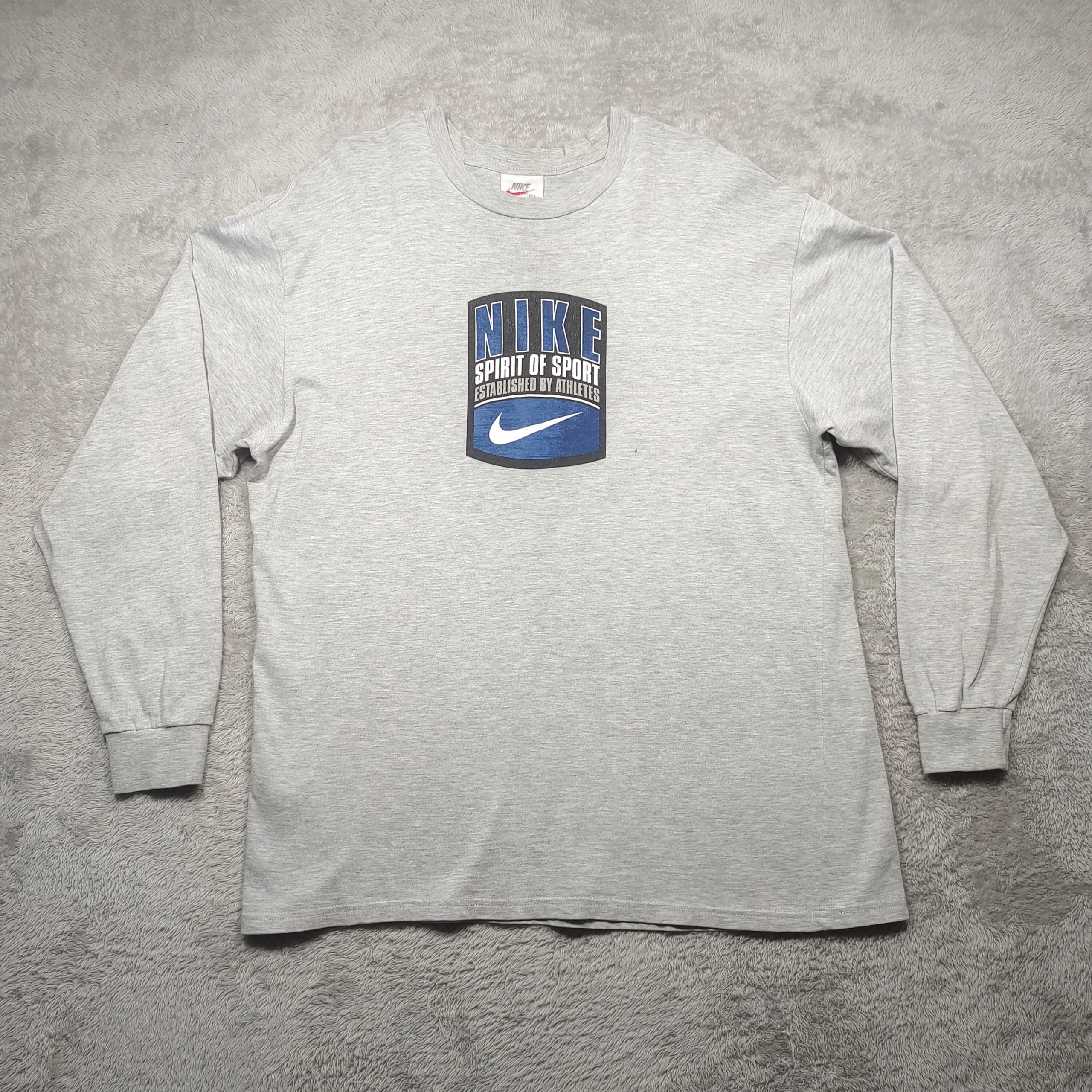 Nike × Vintage VINTAGE TRASHED NIKE SPIRIT OF SPORT LONG SLEEVE T SHIRT Size US L / EU 52-54 / 3 - 1 Thumbnail