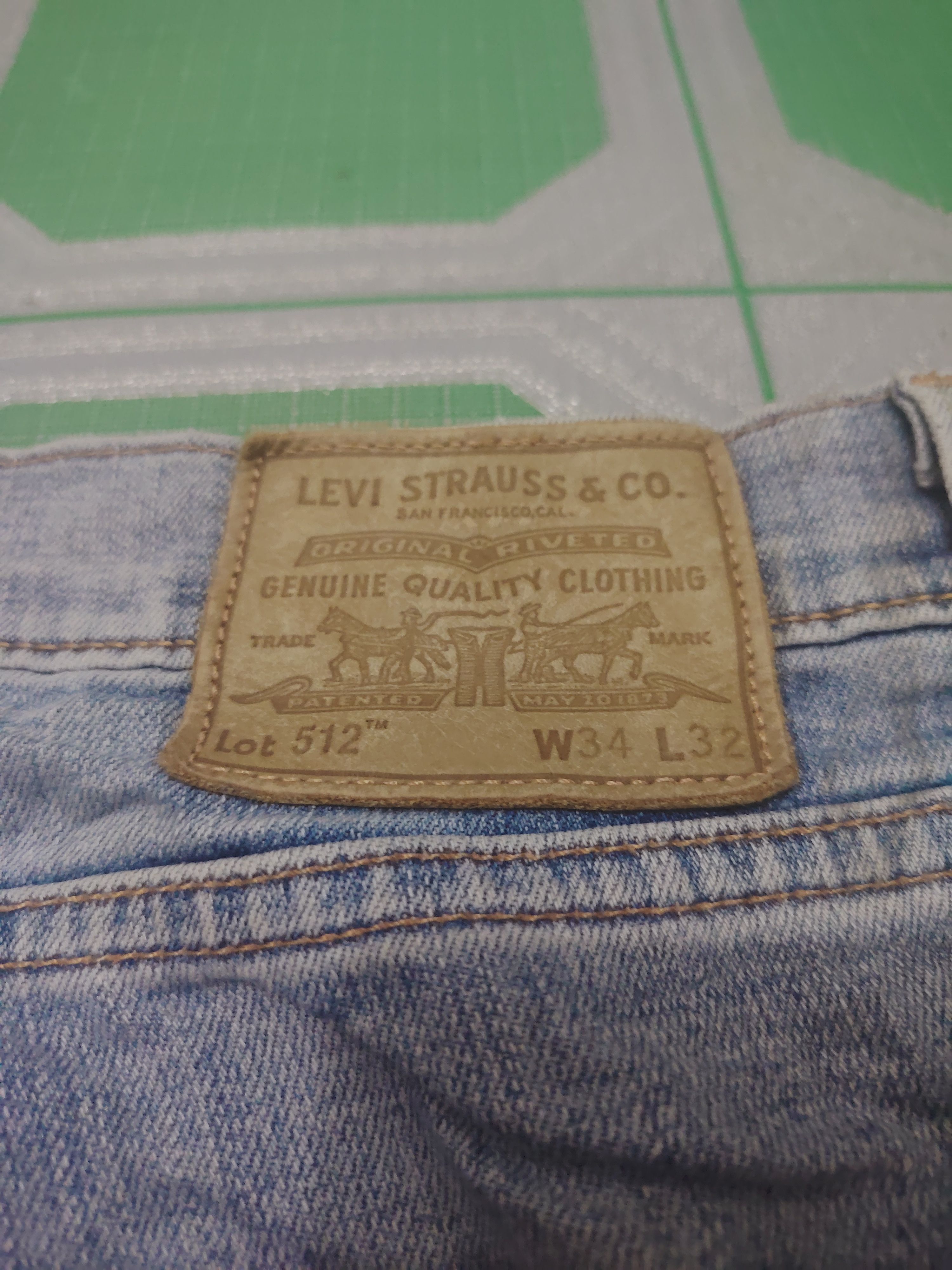 Levi's Distressed Thrashed Levi's 512 Big E Stretch Jeans Size US 34 / EU 50 - 16 Thumbnail