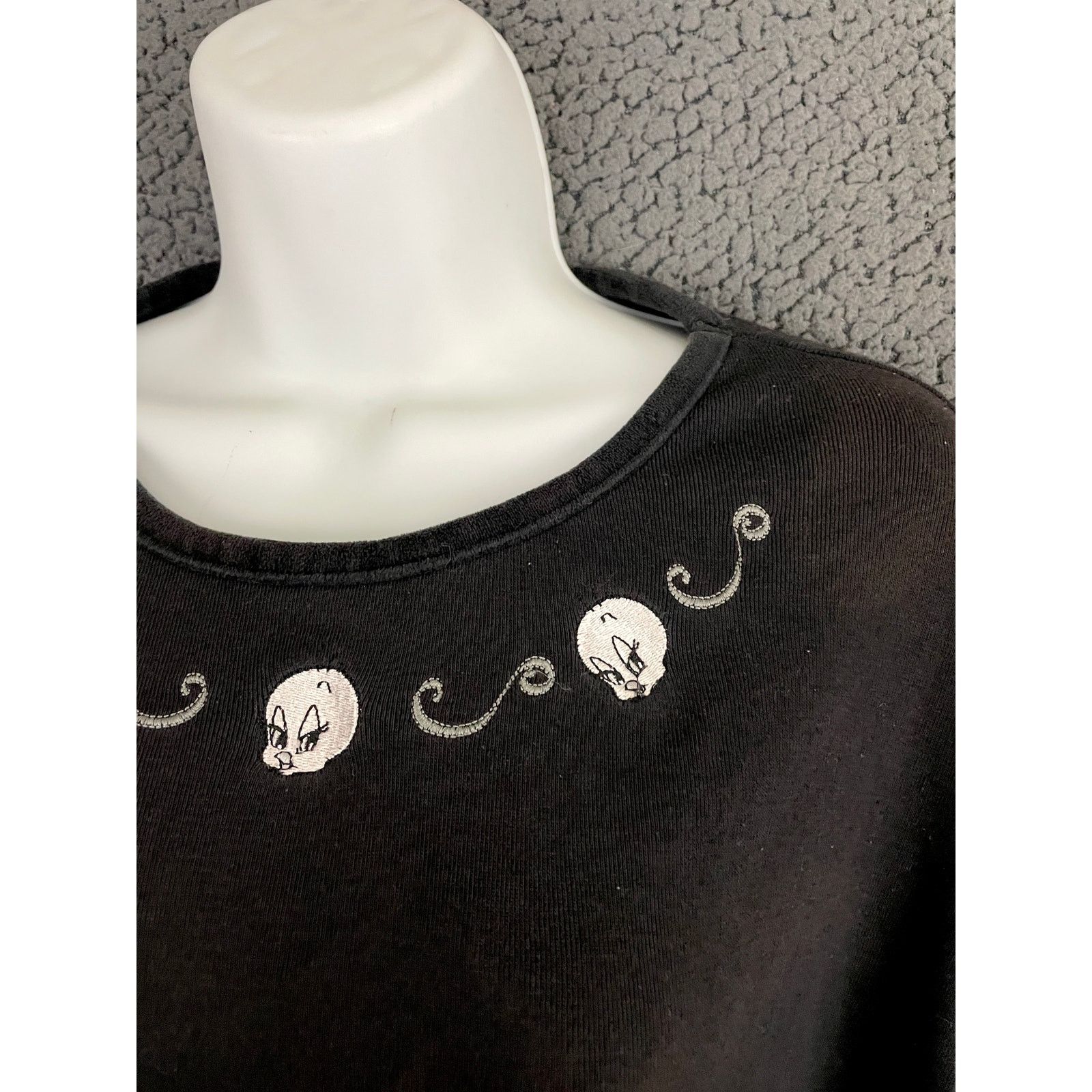 Warner Bros VTG Tweety Bird Long Sleeve T-Shirt XL Monochrome 90s Y2K Size XL / US 12-14 / IT 48-50 - 8 Thumbnail