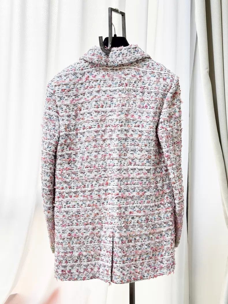 Chanel Chanel Colorful woven tweed lapel double pocket embroidery Size XS / US 0-2 / IT 36-38 - 2 Thumbnail