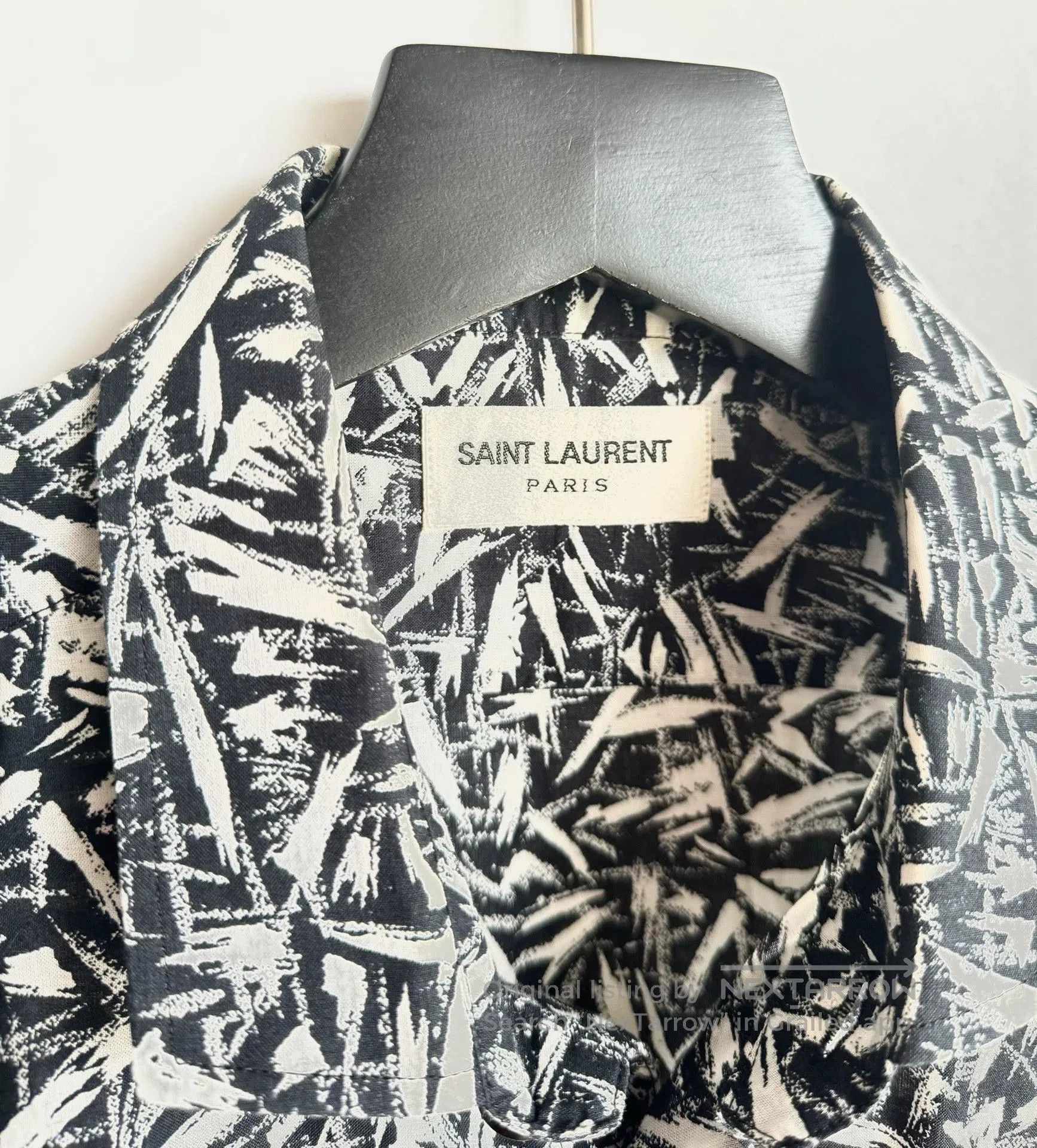 Saint Laurent Paris Saint Laurent Thorn Print Shirt. Size US XL / EU 56 / 4 - 6 Thumbnail