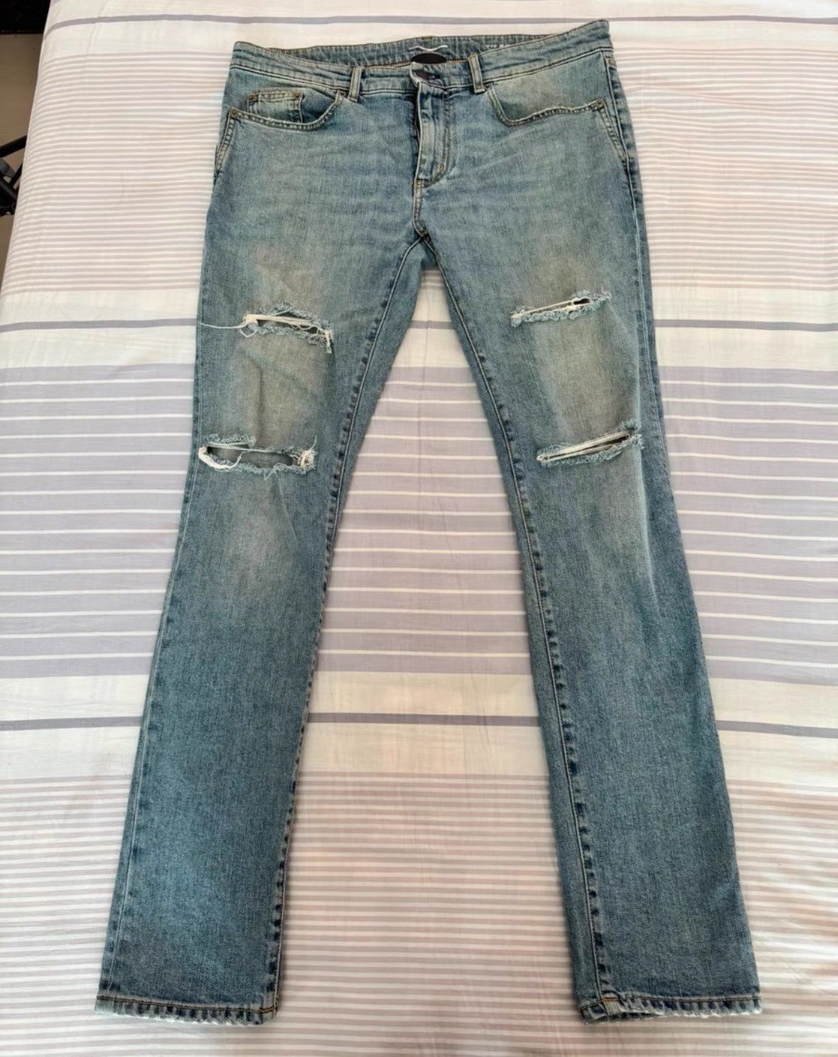 Saint Laurent Paris Saint laurent ysl cut jeans with four knives 2409-Nextarrow Size US 34 / EU 50 - 1 Thumbnail
