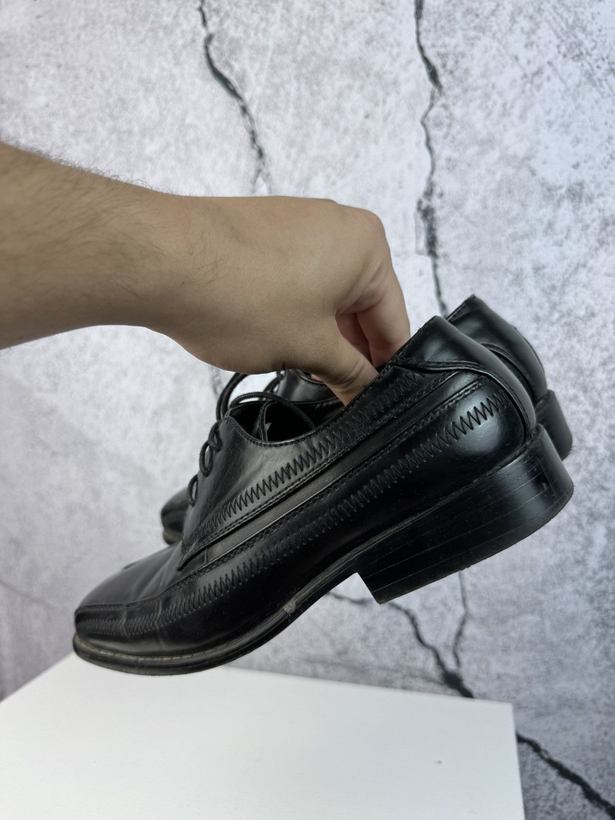 Stacy Adams Black High Quality Leather Loafers Vintage Y2k Italy Hype Size US 7 / EU 40 - 3 Thumbnail