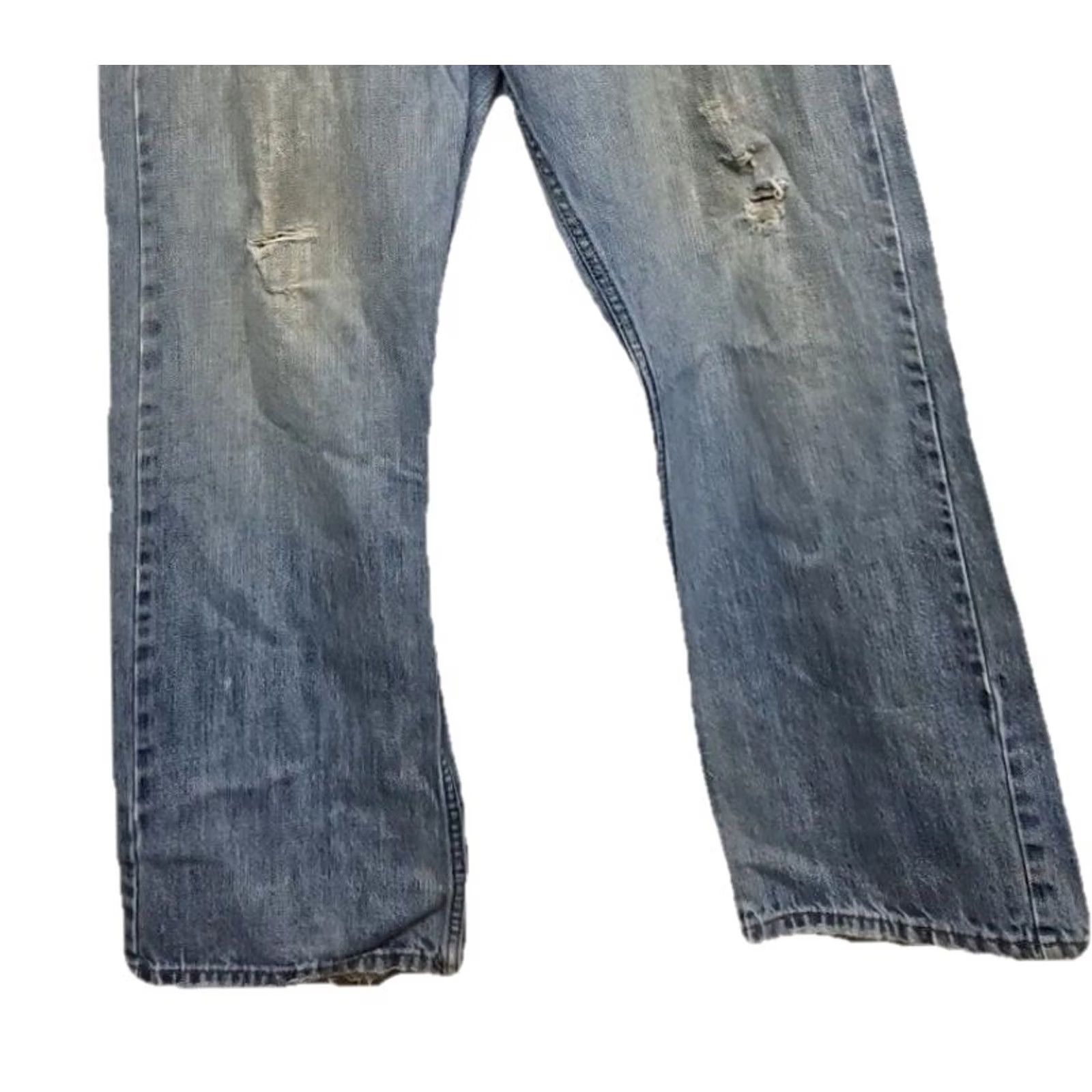 American Eagle Outfitters VINTAGE American Eagle Outfitters Jeans Bootcut Men Light Wash Distressed USA Grunge 30in Inseam 31 Regular Blue Denim Size US 31 - 3 Thumbnail