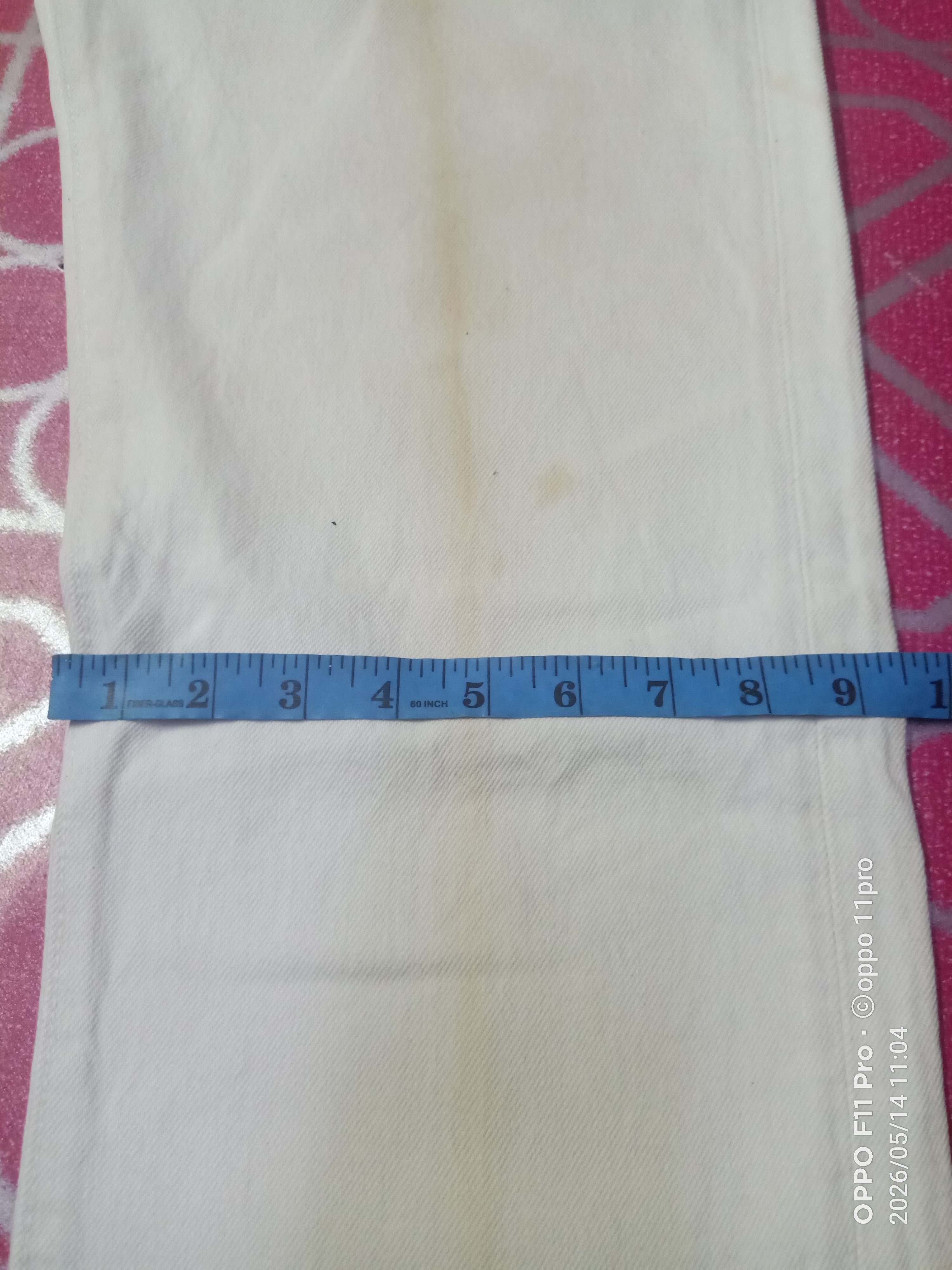 Levi's Vintage Clothing 💥Vintage Levi's 501 White Denim 80s 32x33 💥 Size US 32 / EU 48 - 19 Thumbnail