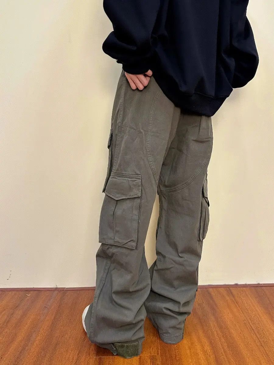 Japanese Brand × Jean Gray Cargo Stacked Pants Size US 34 / EU 50 - 3 Thumbnail