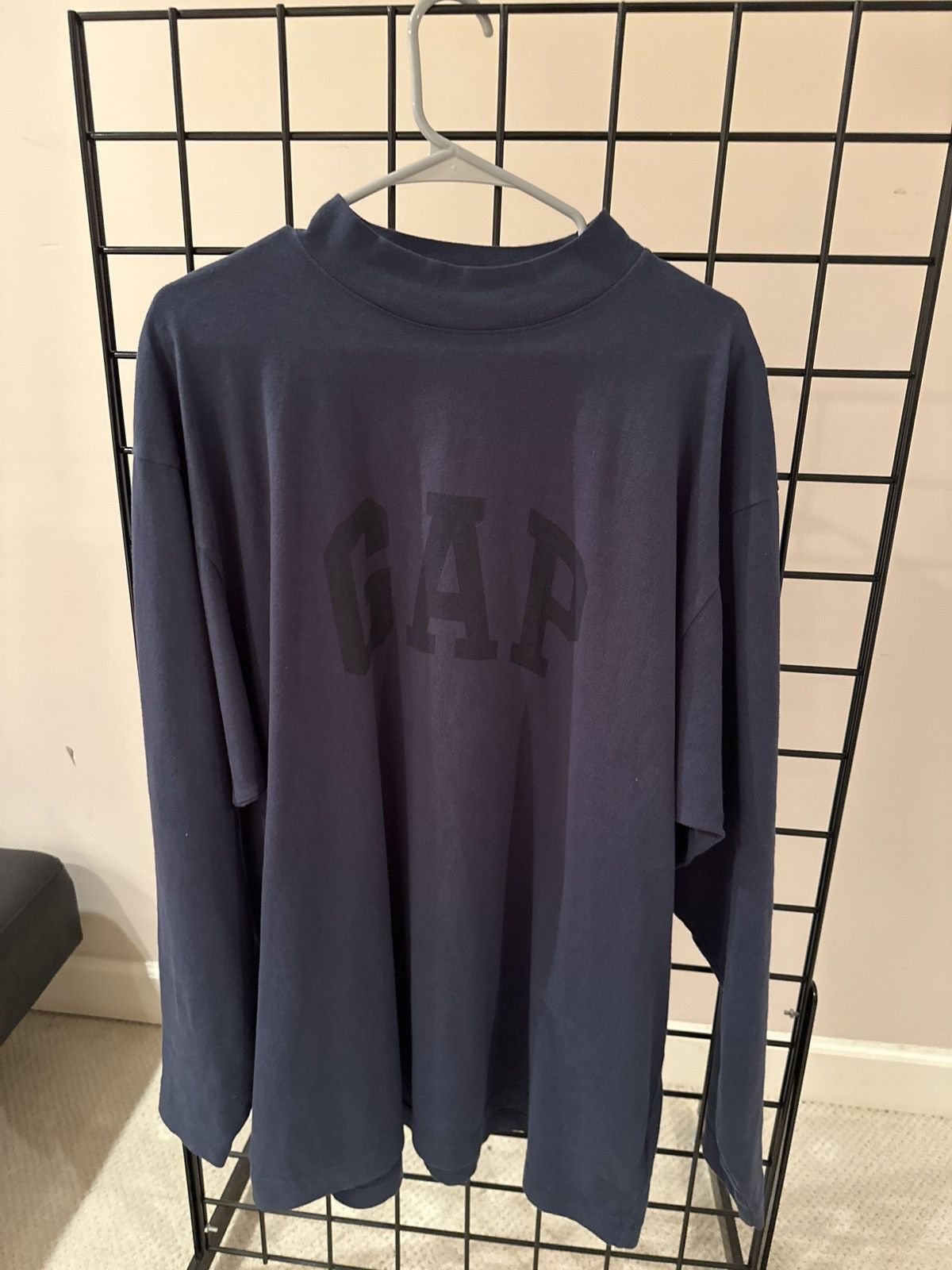 image of Yeezy X Gap X Balenciaga Dove L/s Shirt in Blue, Men's (Size Medium)