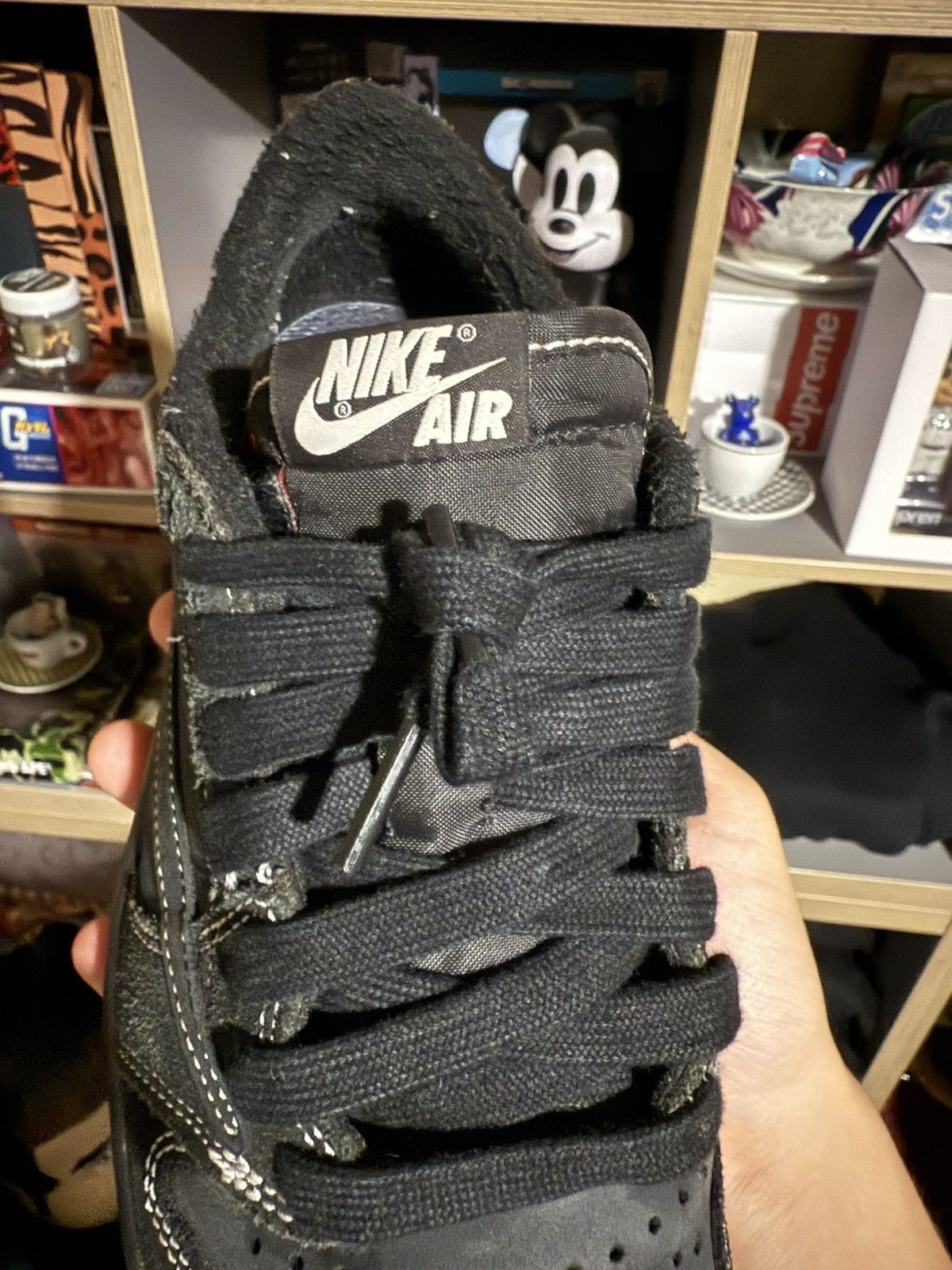 Nike × Travis Scott Air Jordan 1 Low Travis Scott Black Phantom Size US 8 / EU 41 - 8 Thumbnail