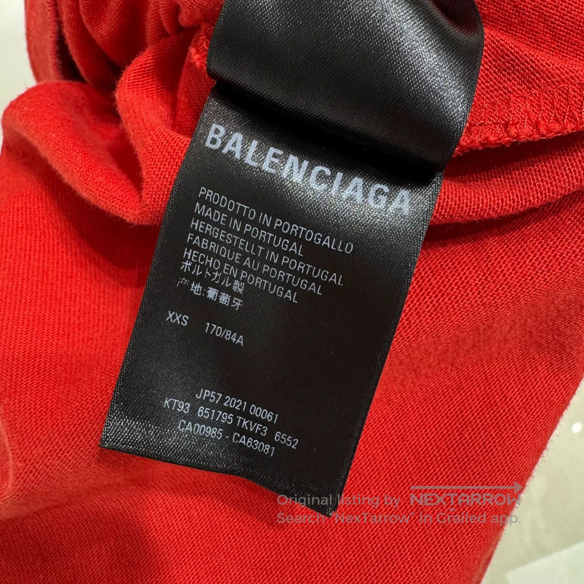 Balenciaga Balenciaga Red Short Sleeve T. Size XXS / US 00 / IT 34 - 6 Thumbnail