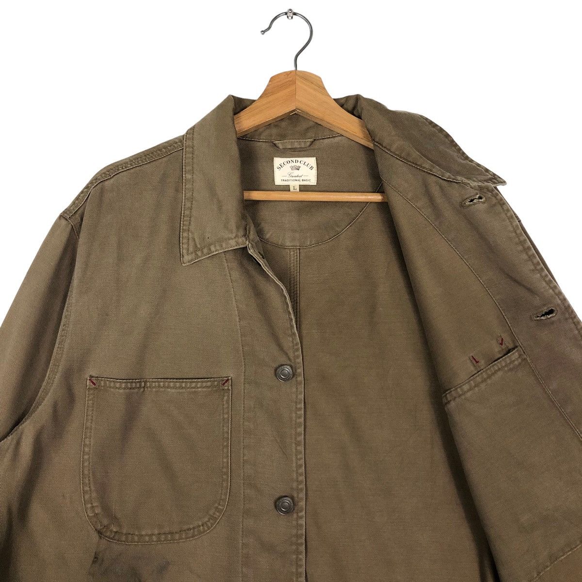 Japanese Brand 🔥Vtg Duck Canvas Chore Jacket Second Club Issey Miyake Size US L / EU 52-54 / 3 - 10 Thumbnail