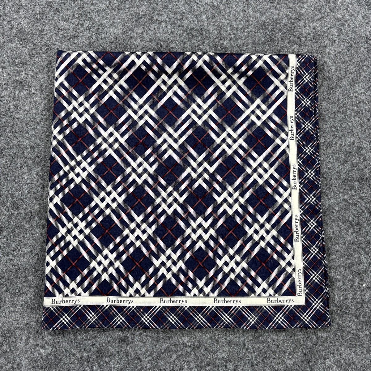 Burberry × Vintage Handkerchief # E029 # Bandana # Neckerchief Size ONE SIZE - 5 Thumbnail
